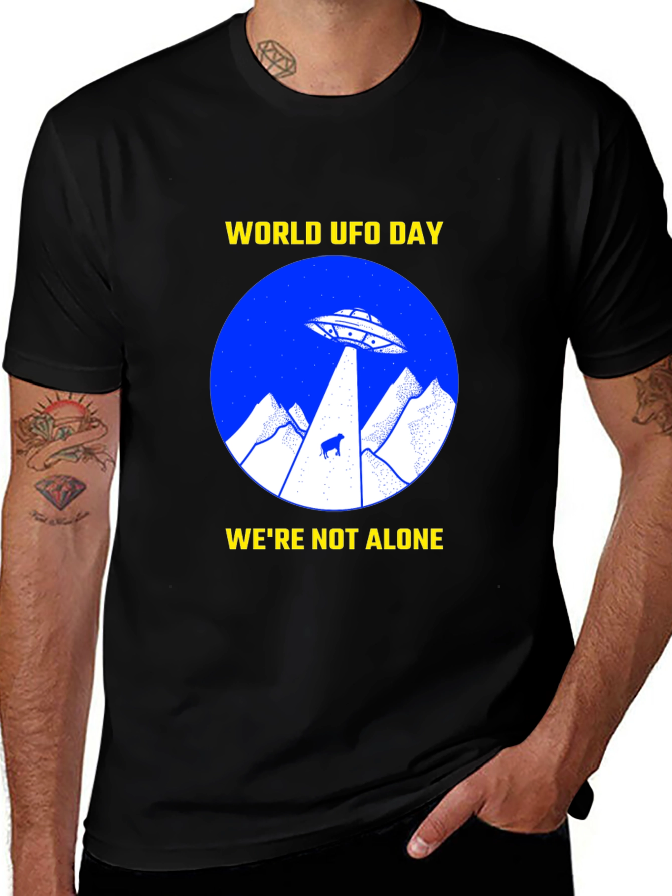 World UFO Day T-Shirt - Were Not Alone