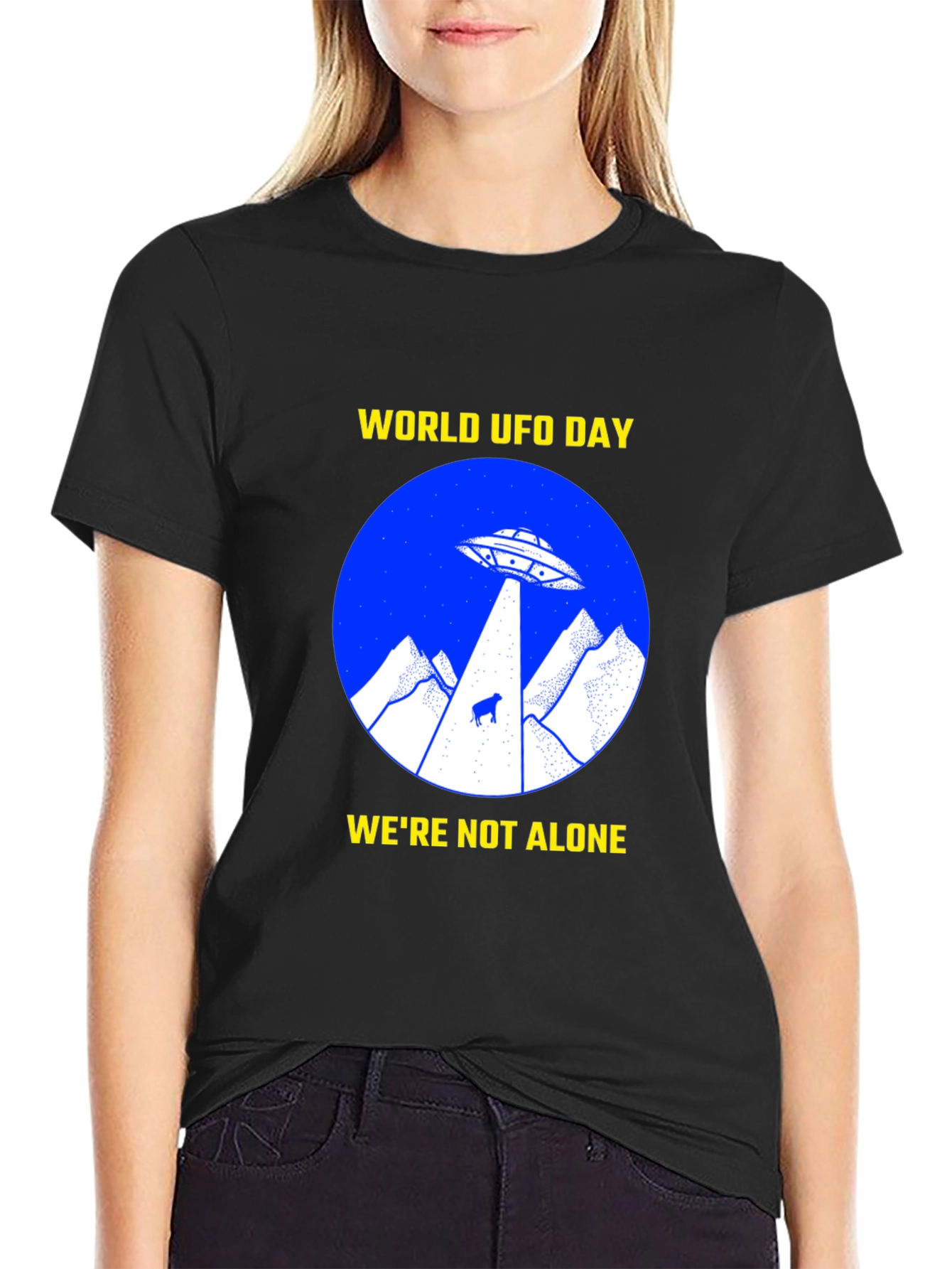 World UFO Day T-Shirt - Were Not Alone