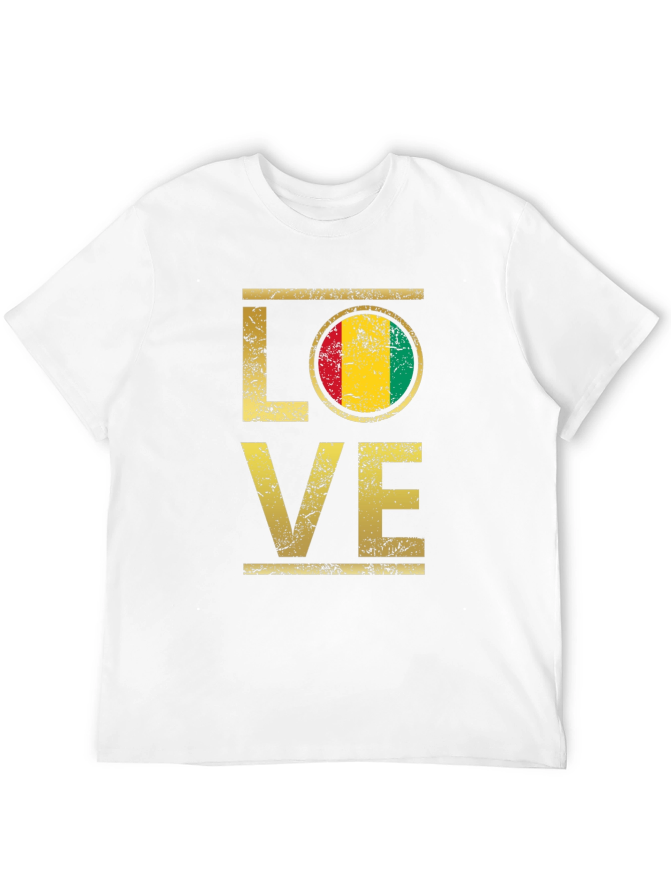 LOVE Flag Graphic T-Shirt - Black