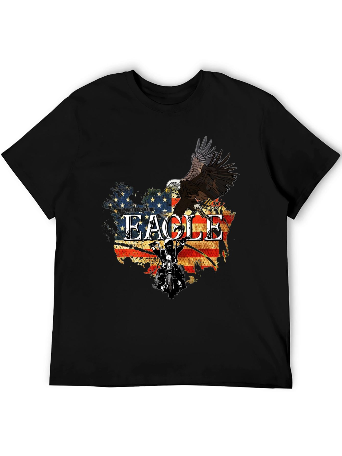 American Eagle Motorcycle Graphic T-Shirt