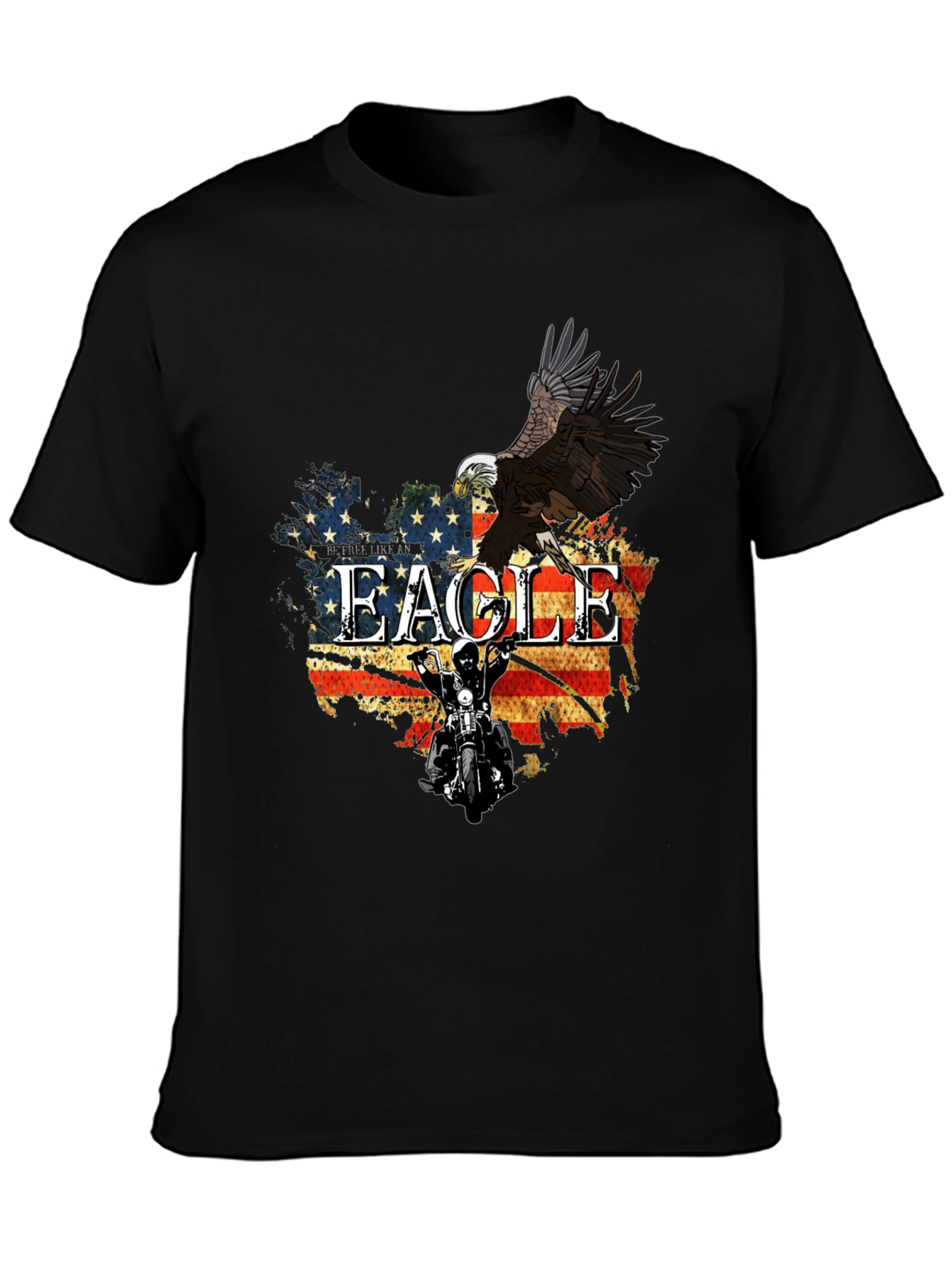 American Eagle Motorcycle Graphic T-Shirt