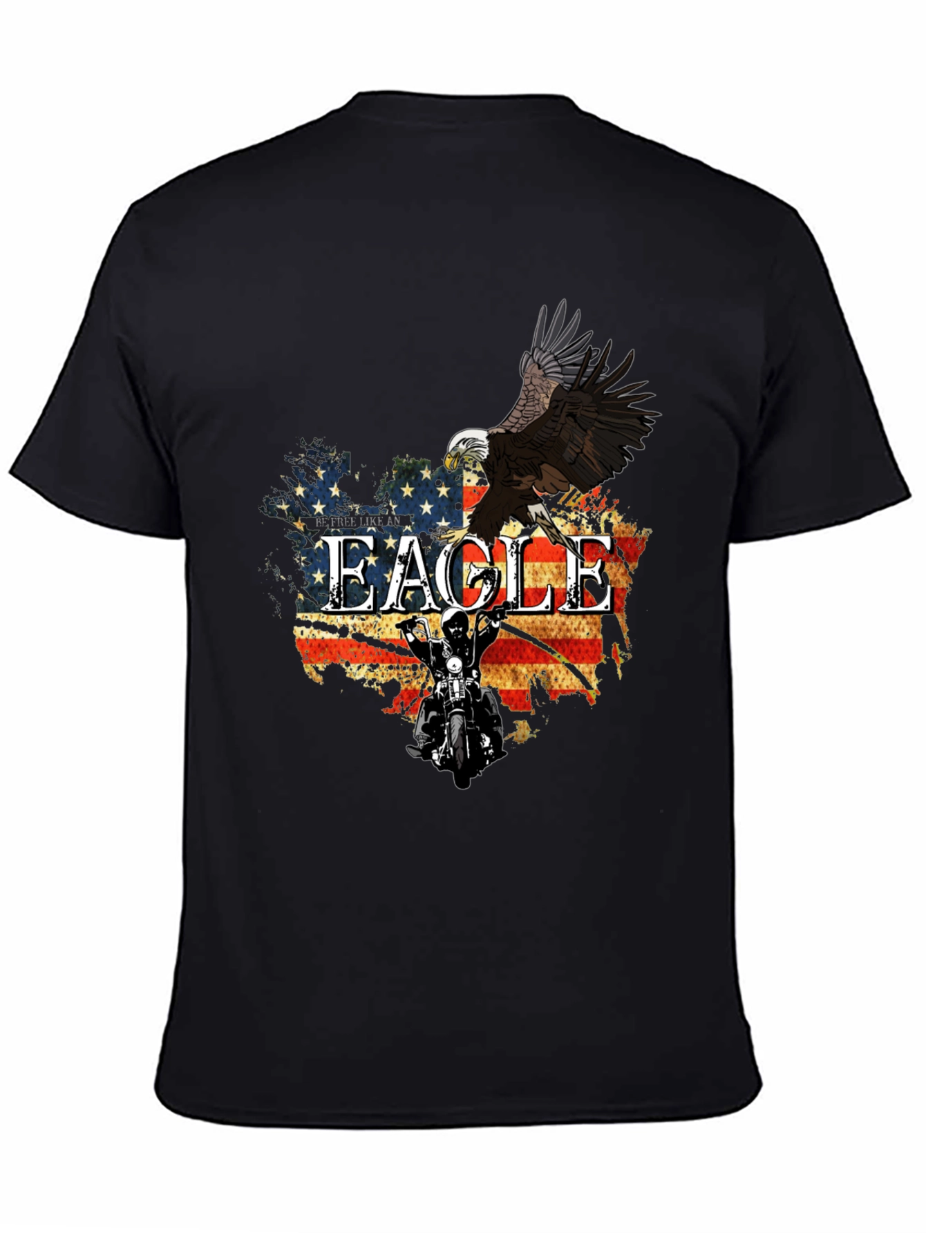 American Eagle Motorcycle Graphic T-Shirt