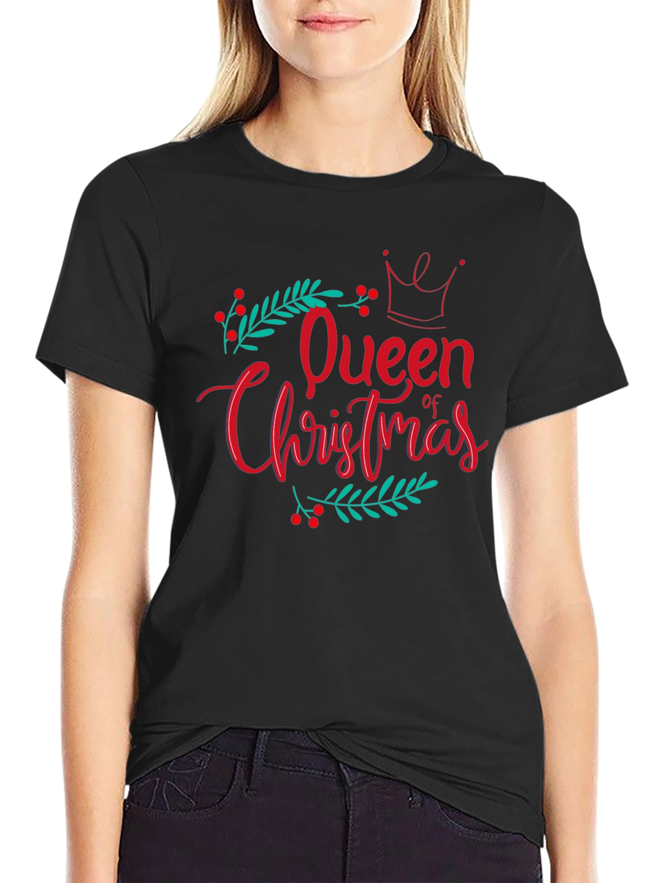 Queen of Christmas T-Shirt - Festive Holiday Tee