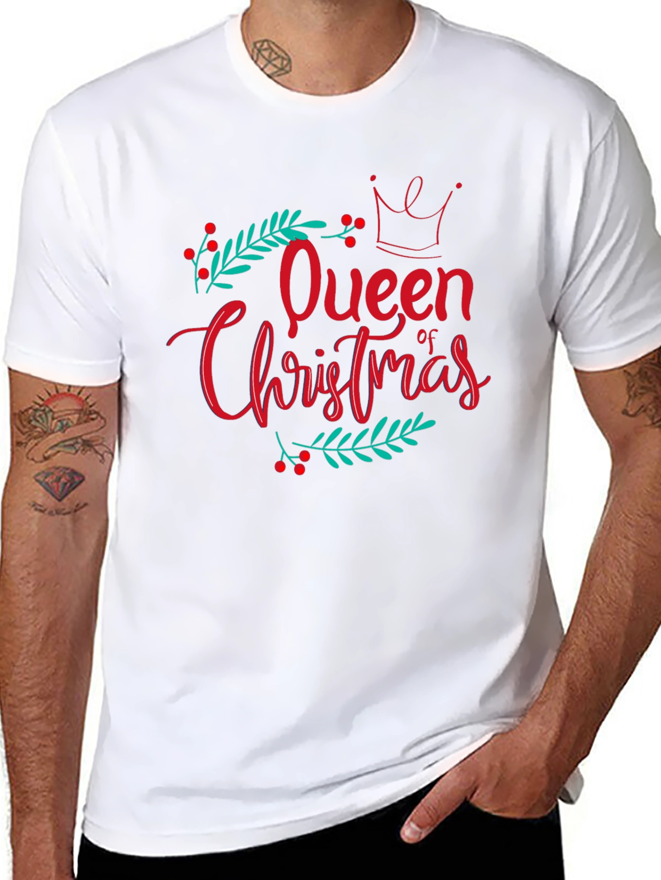Queen of Christmas T-Shirt - Festive Holiday Tee
