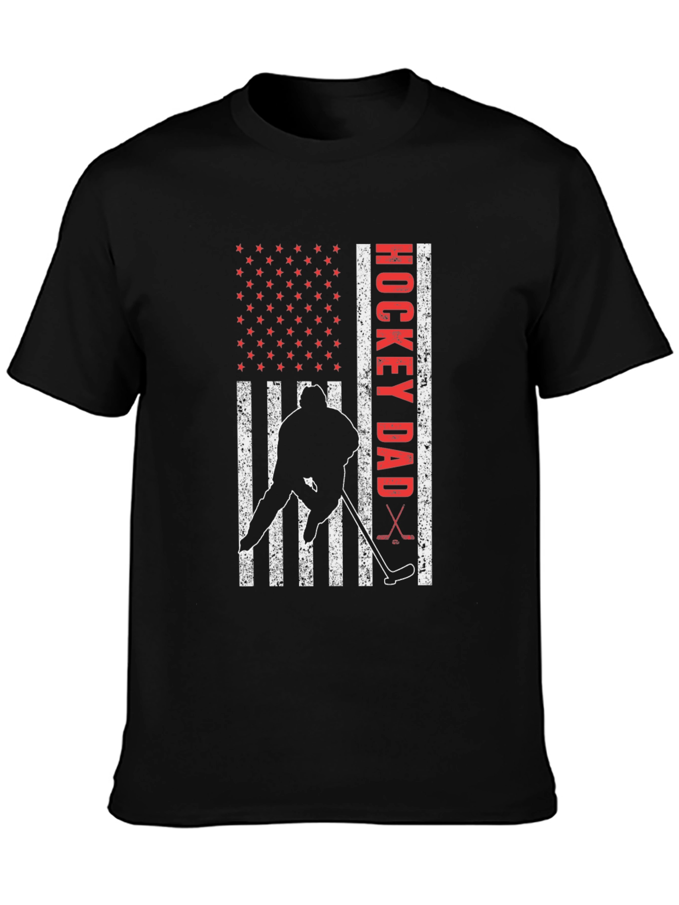 Hockey Dad USA Flag T-Shirt