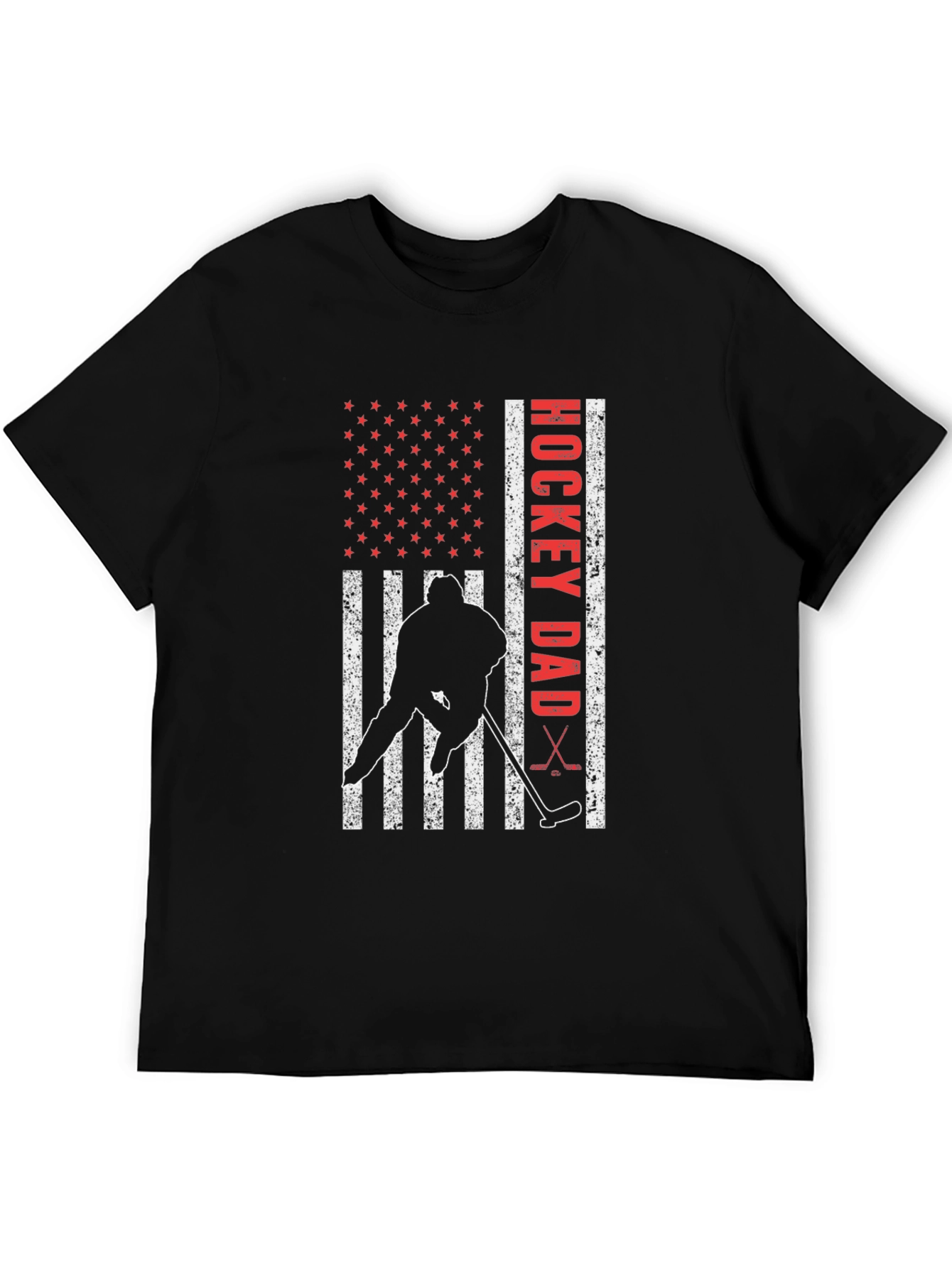 Hockey Dad USA Flag T-Shirt