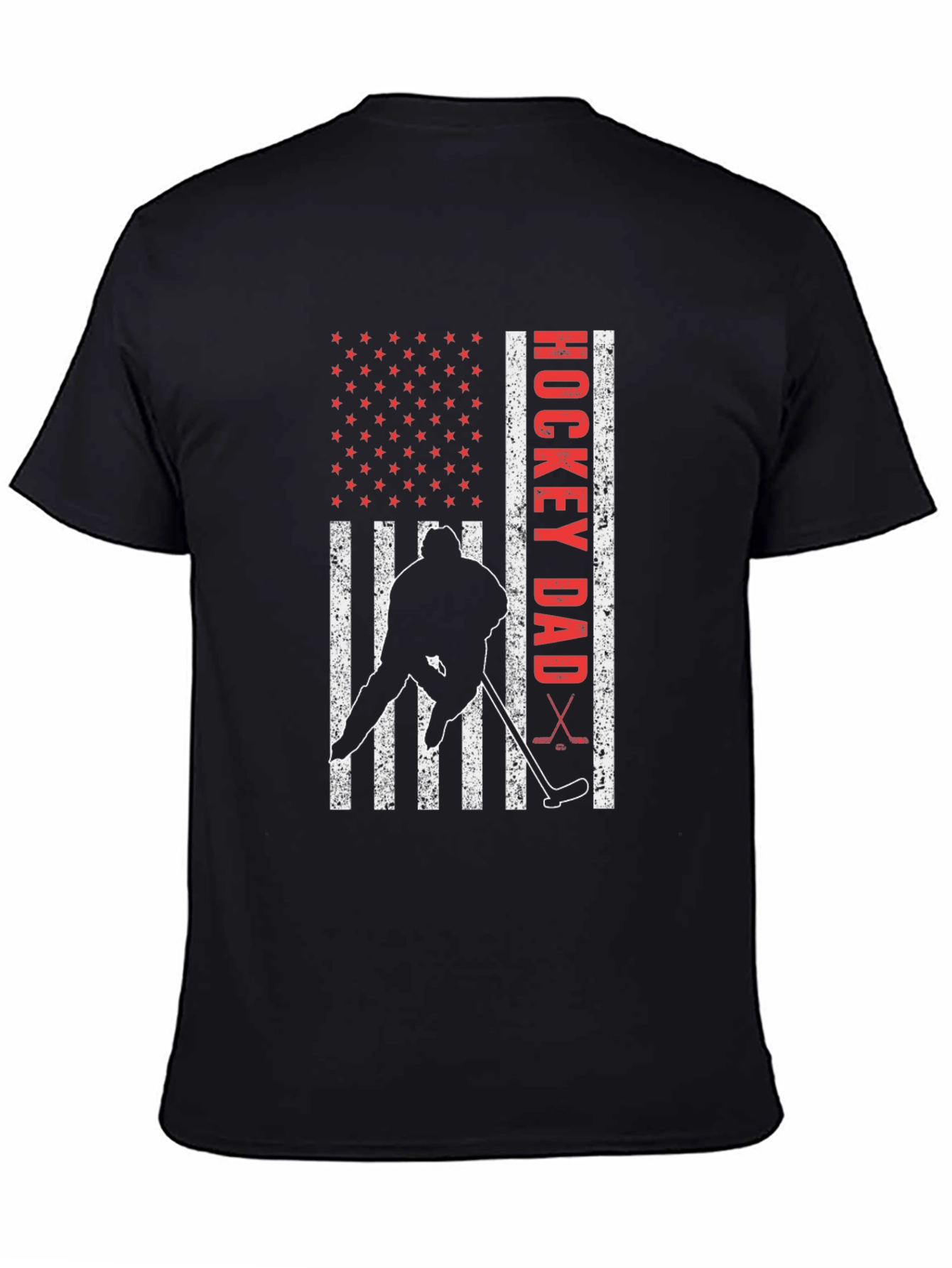 Hockey Dad USA Flag T-Shirt