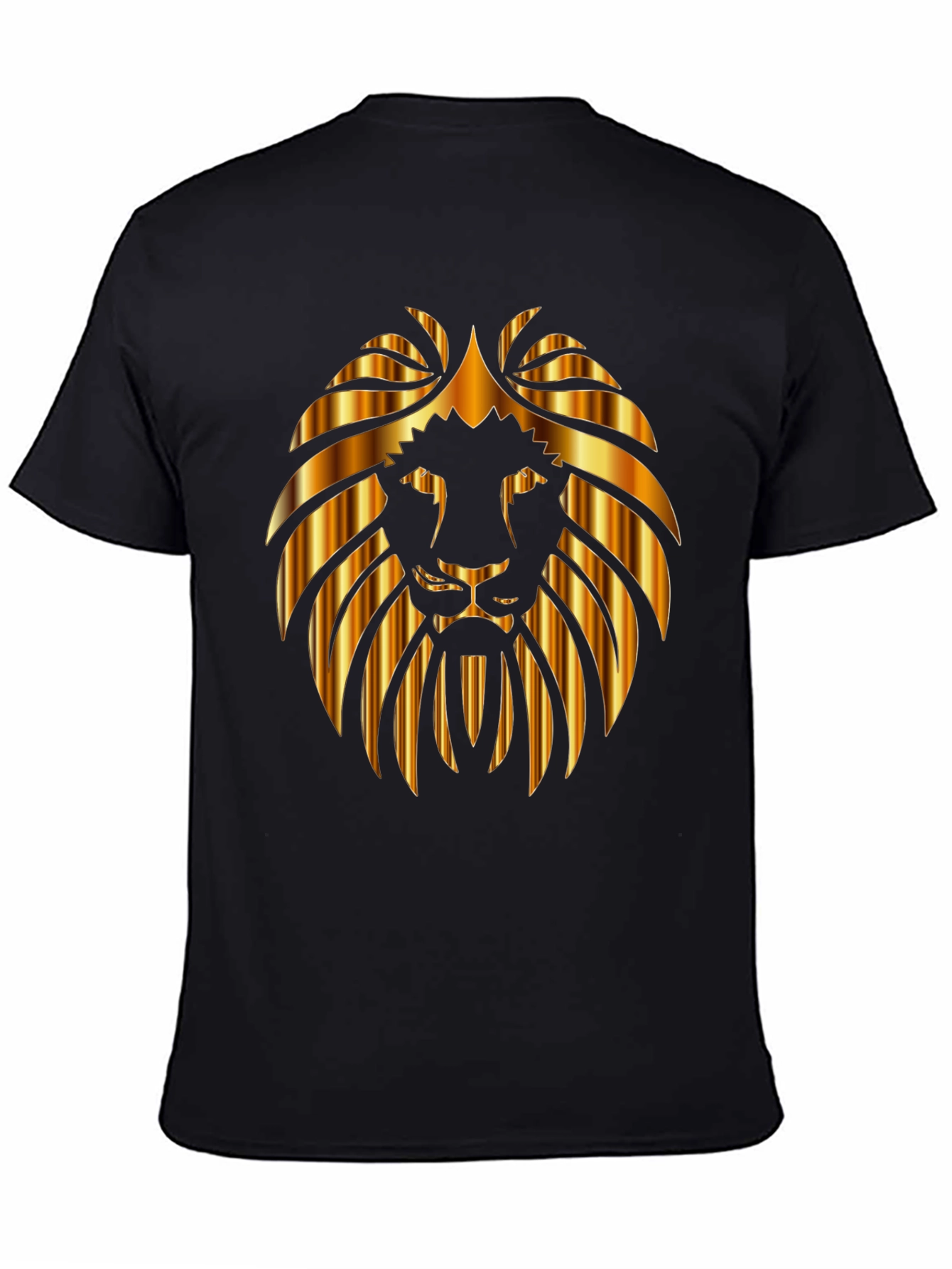 Lion Head Graphic Black Tee