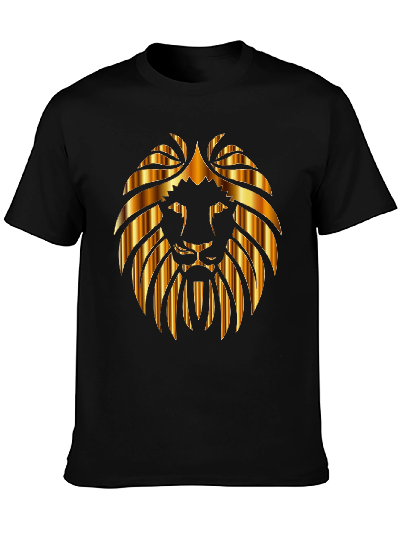 Lion Head Graphic Black Tee