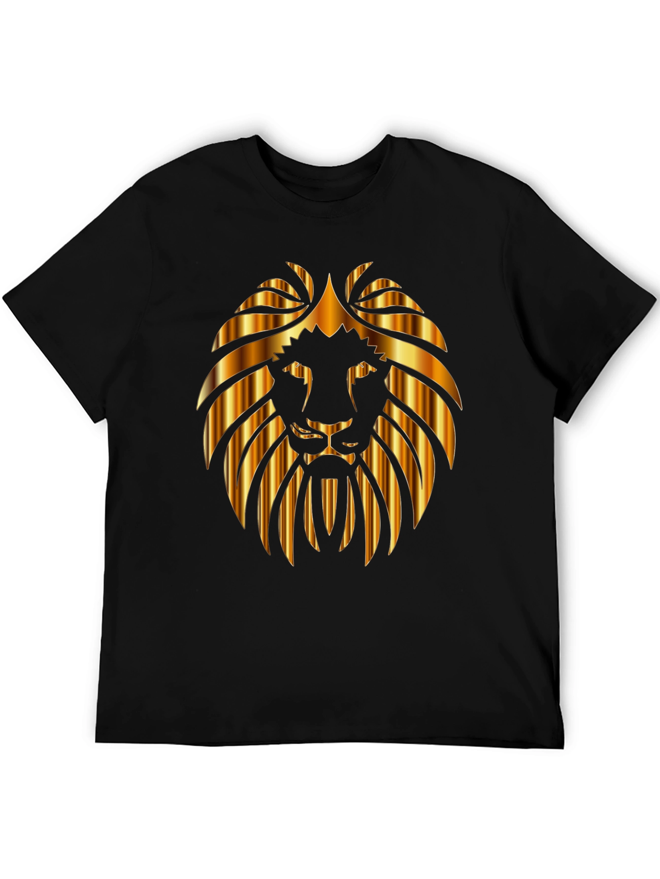 Lion Head Graphic Black Tee