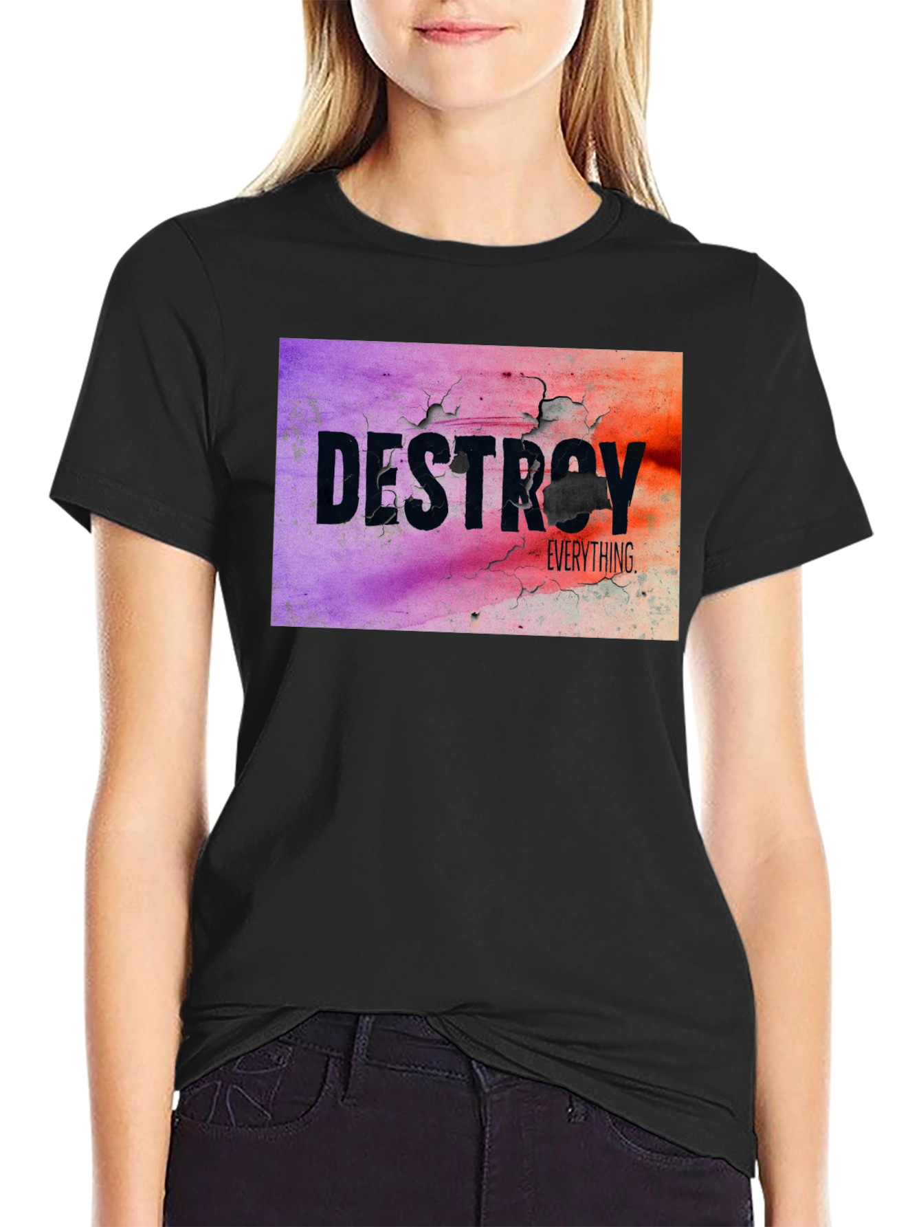 Destroy Everything Graphic Tee - Black