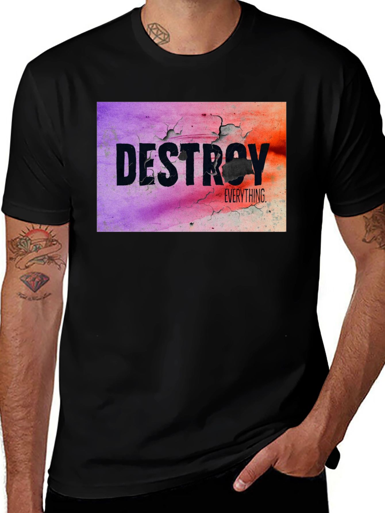 Destroy Everything Graphic Tee - Black