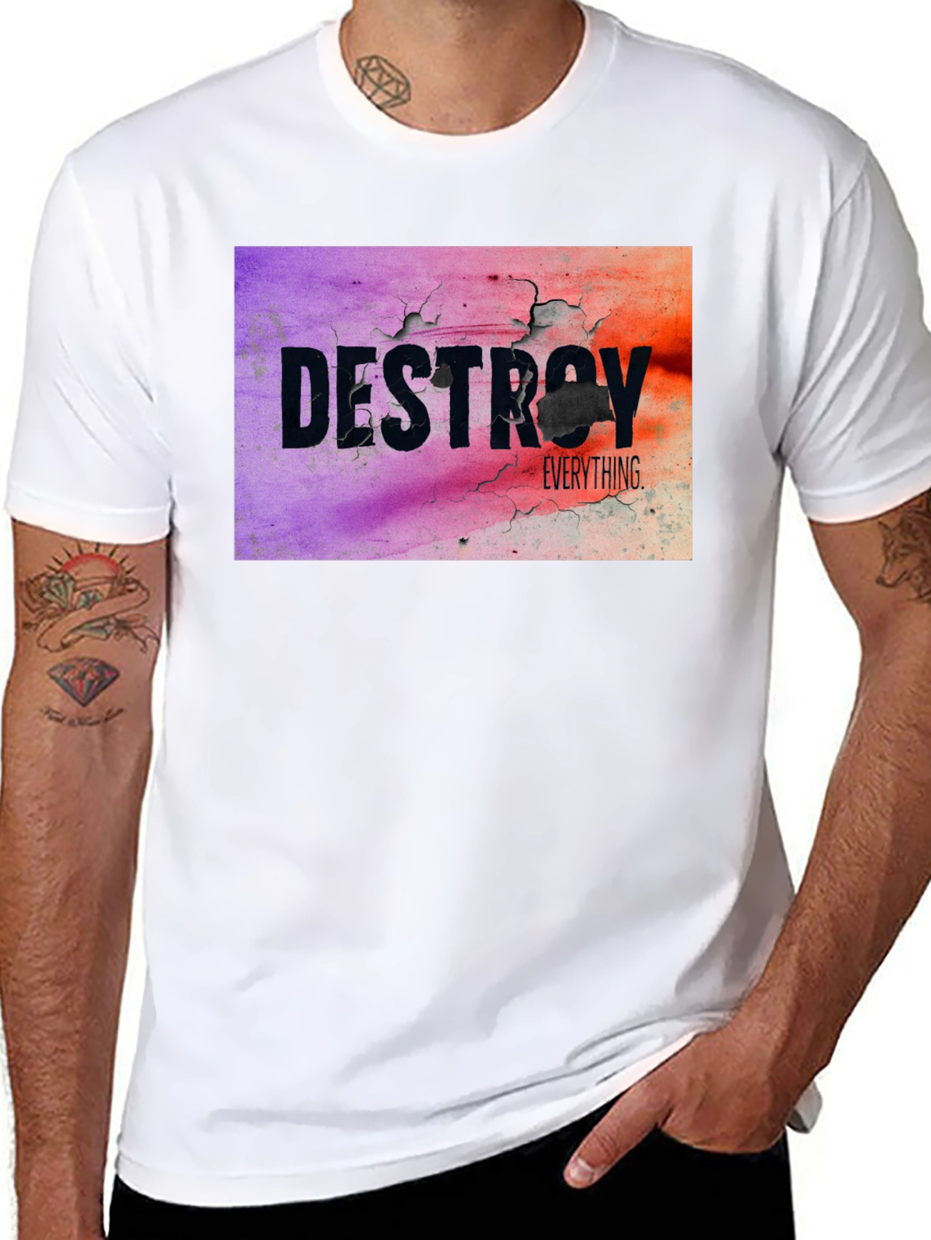 Destroy Everything Graphic Tee - Black