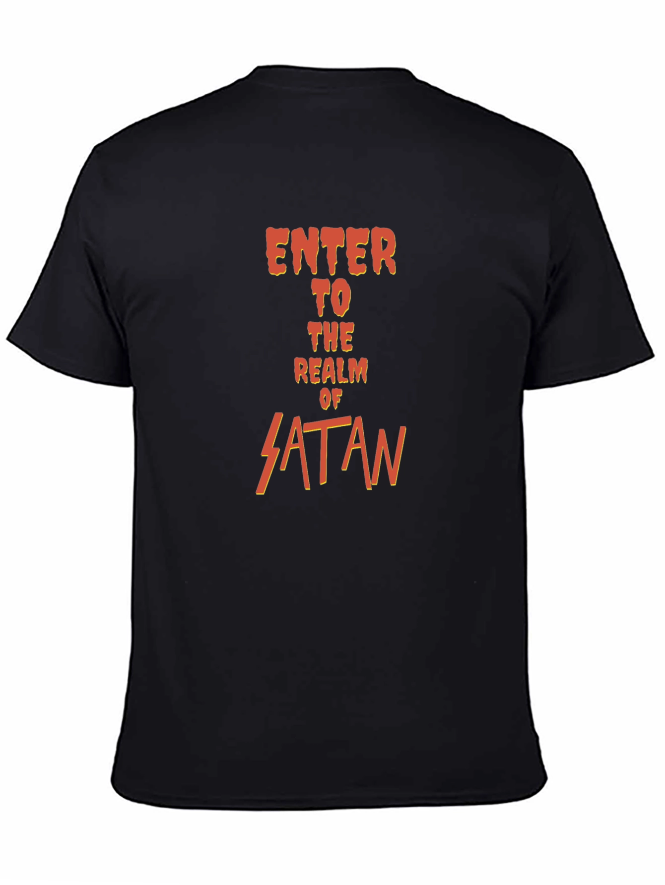 Enter the Realm of Satan Black Tee