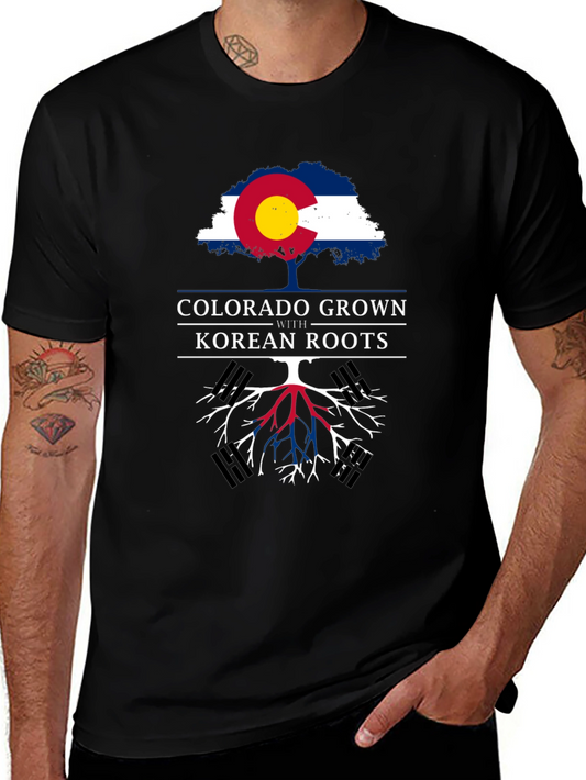 Colorado Grown Korean Roots Graphic T-Shirt