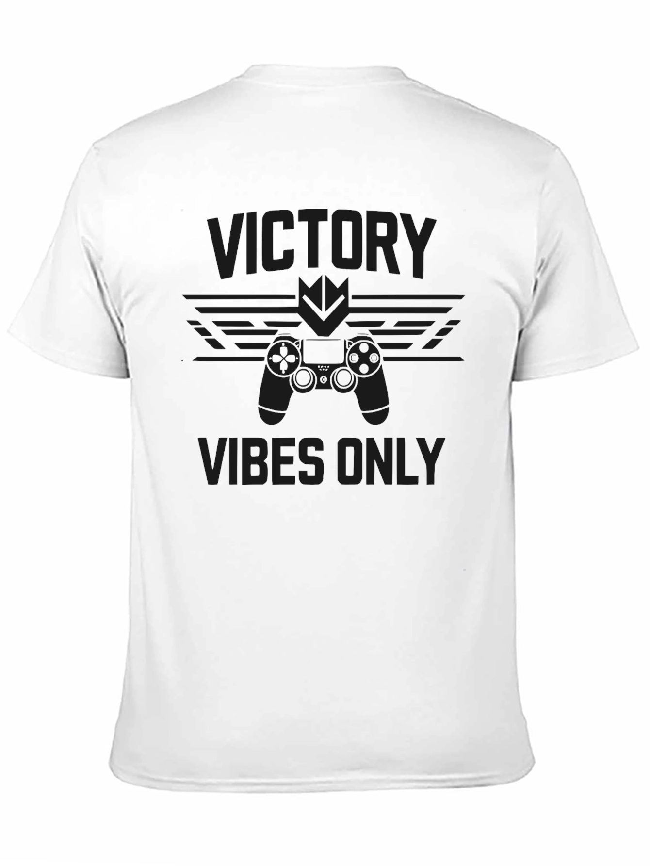 Victory Vibes Only Black T-Shirt