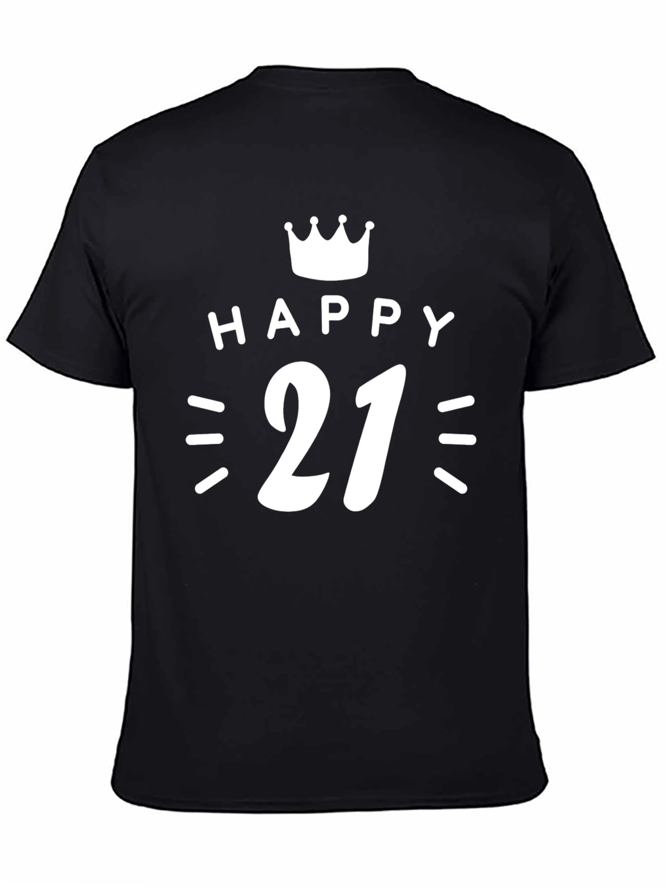 Happy 21st Birthday T-Shirt Crown Graphic Tee