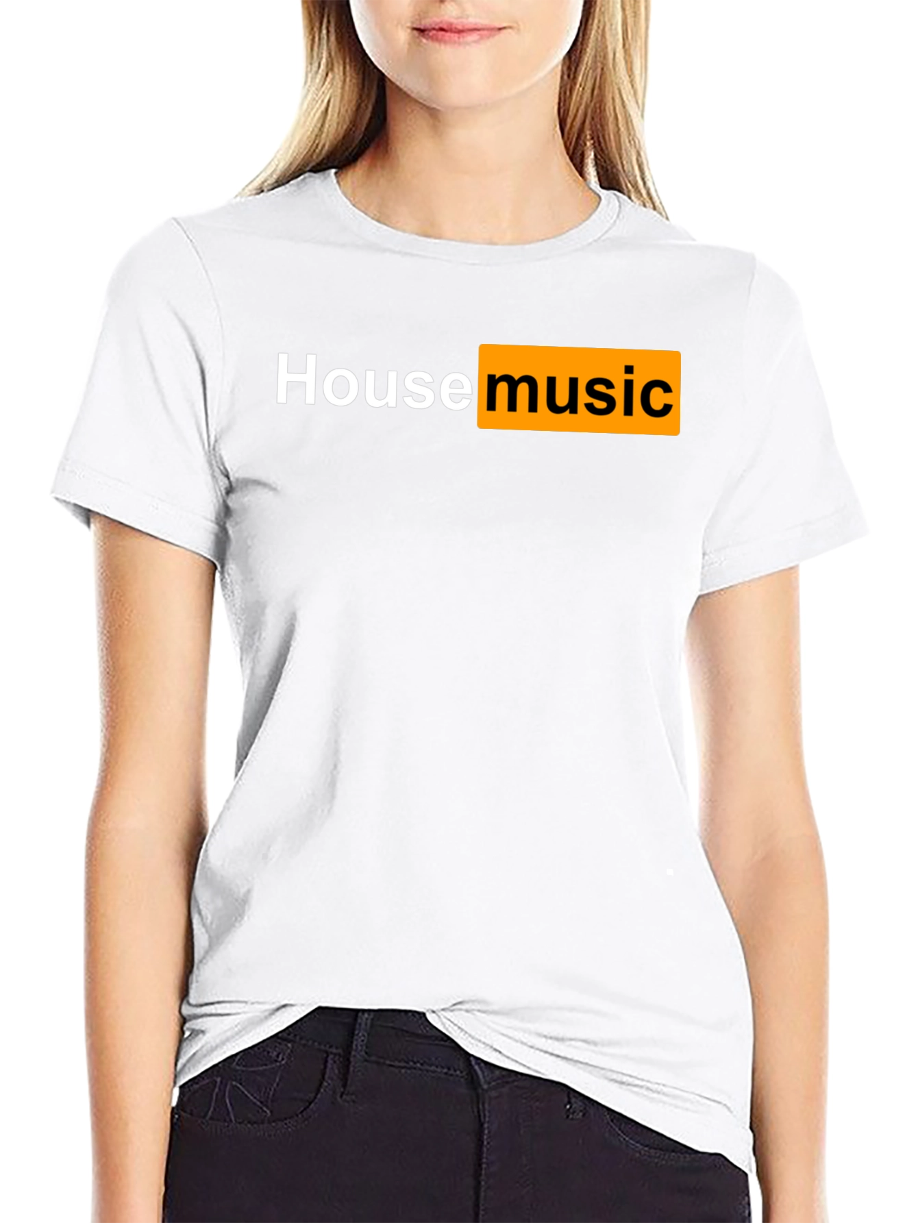 House Music T-Shirt - Black Cotton Tee