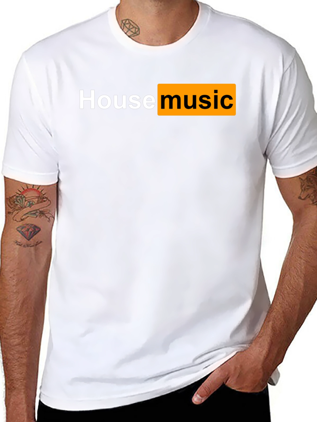 House Music T-Shirt - Black Cotton Tee