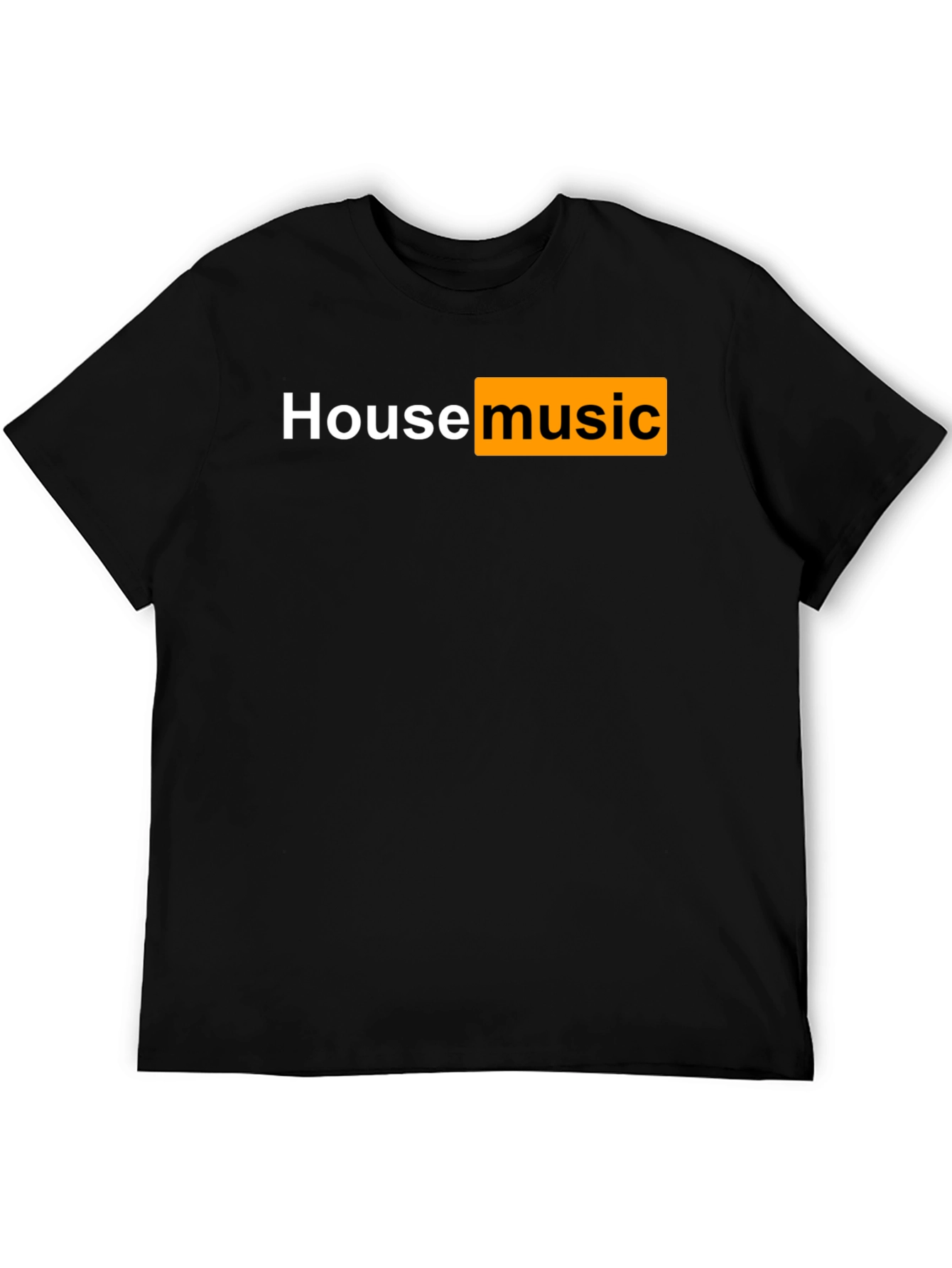 House Music T-Shirt - Black Cotton Tee