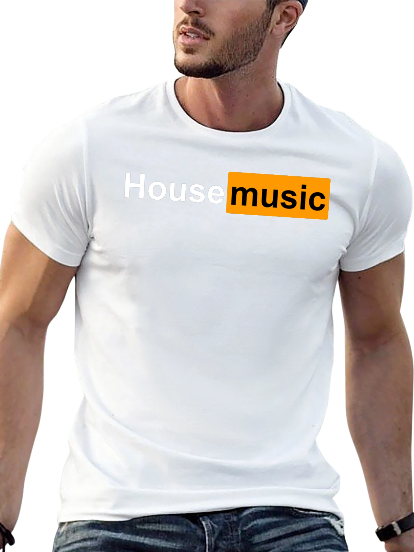 House Music T-Shirt - Black Cotton Tee