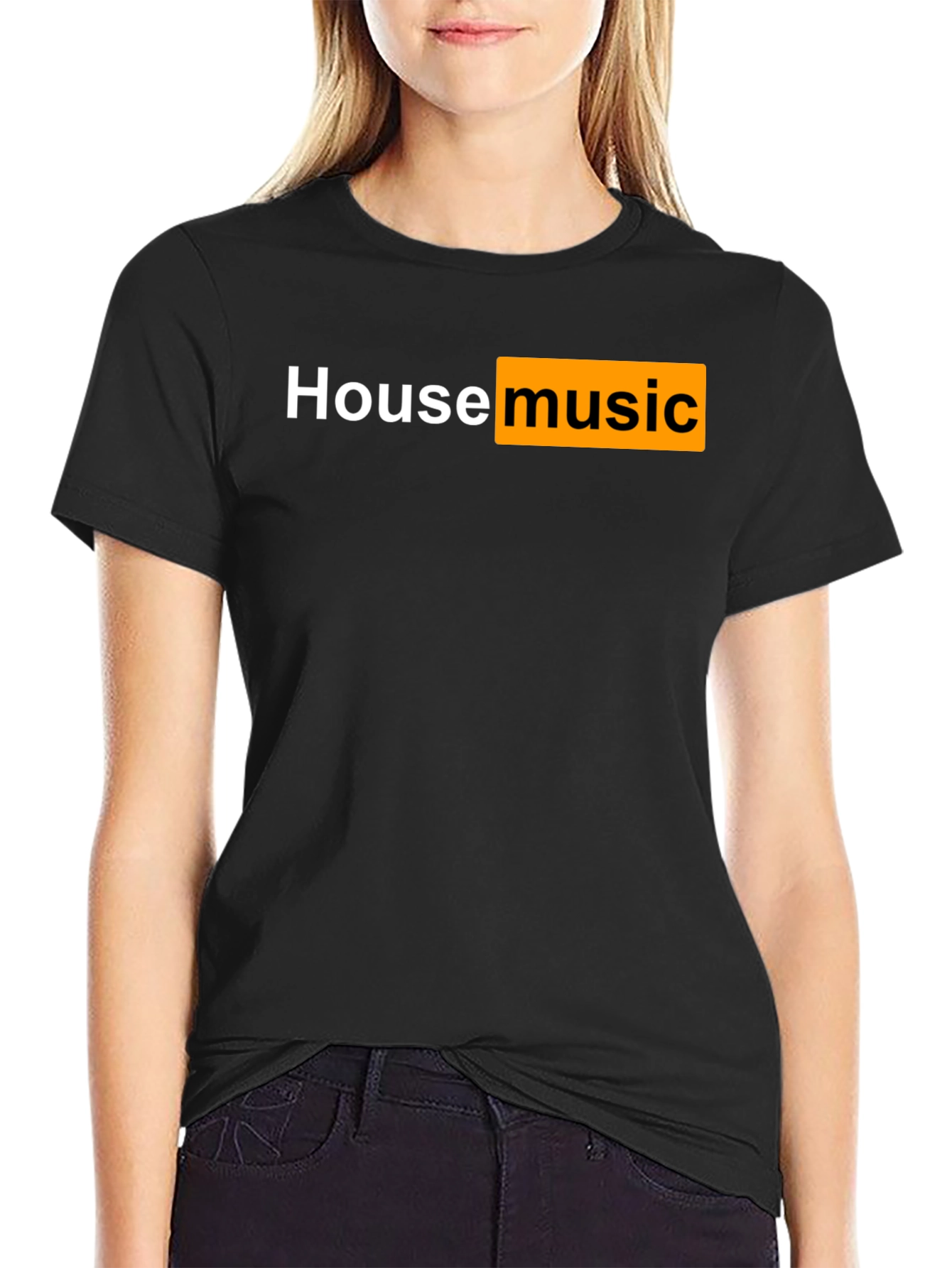House Music T-Shirt - Black Cotton Tee