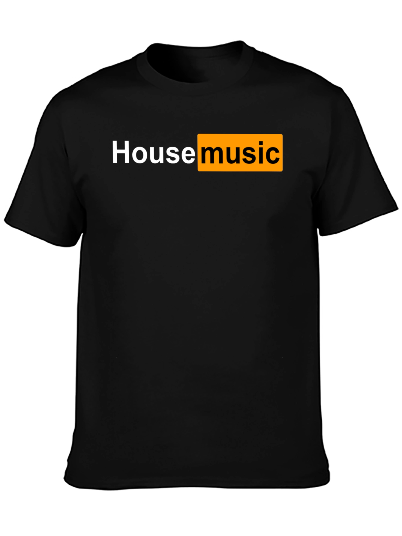 House Music T-Shirt - Black Cotton Tee