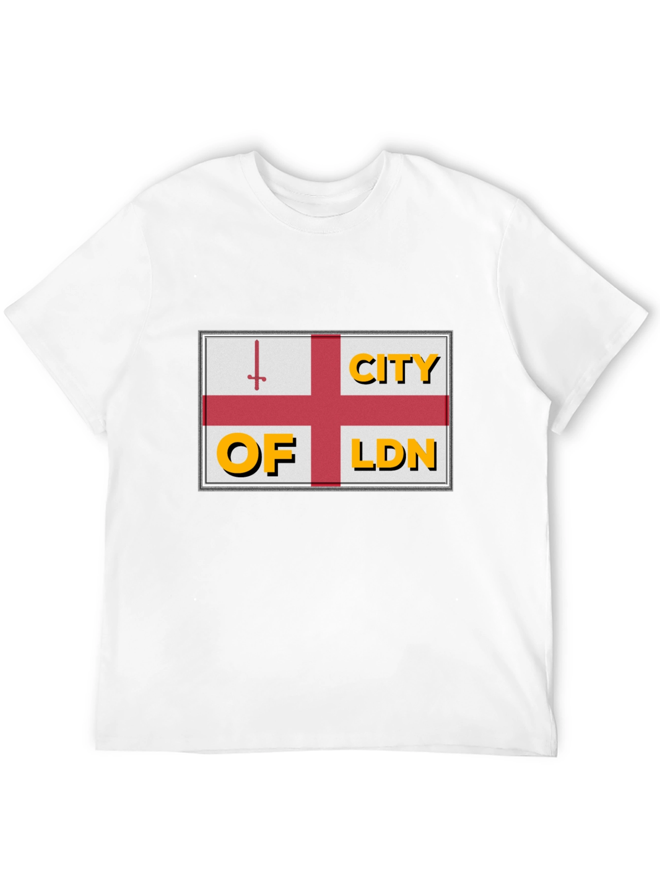 City of London Flag Graphic Tee - Black
