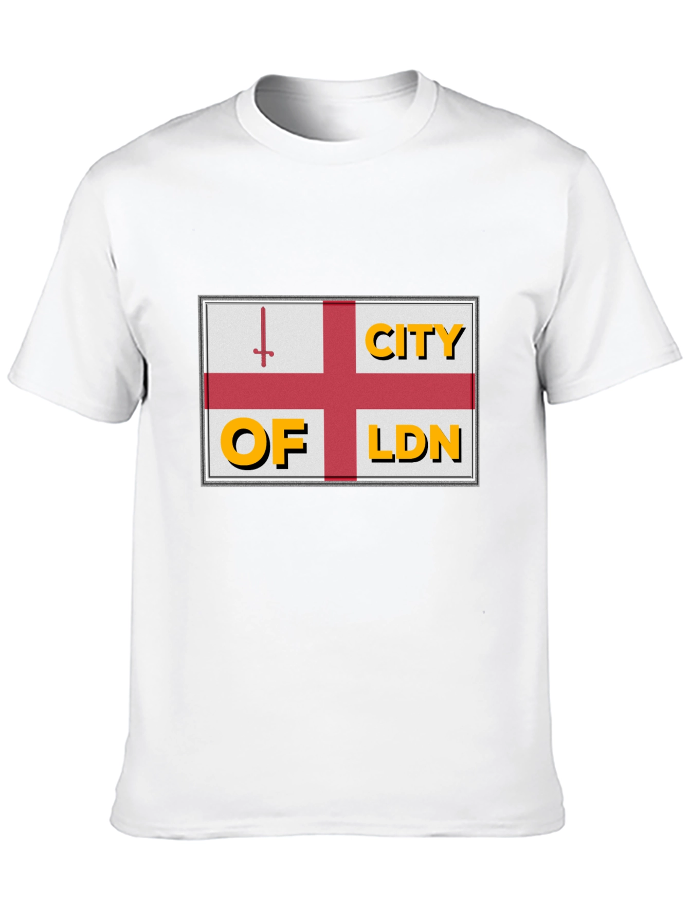 City of London Flag Graphic Tee - Black