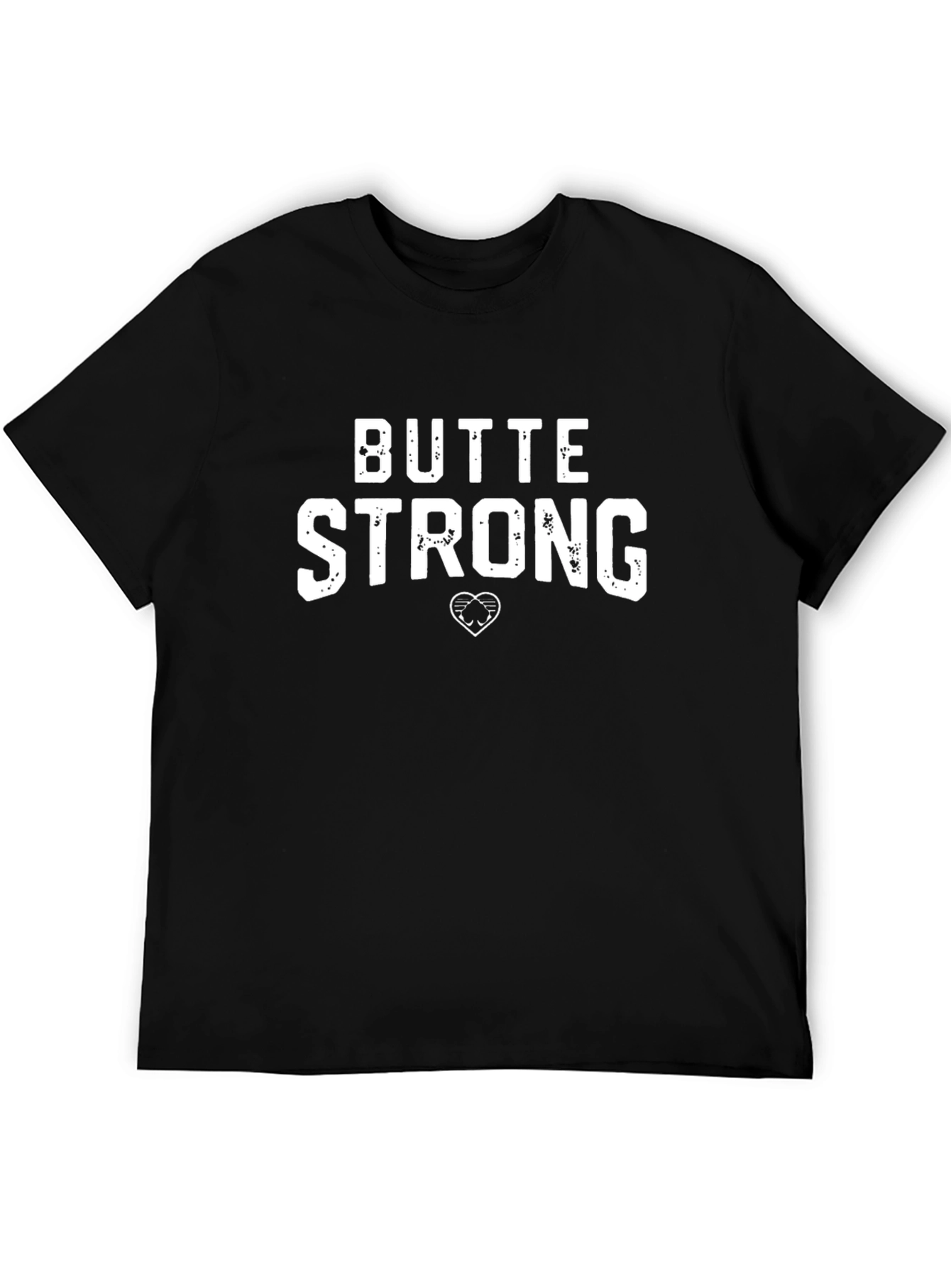 Butte Strong Graphic Tee - Casual Black T-Shirt