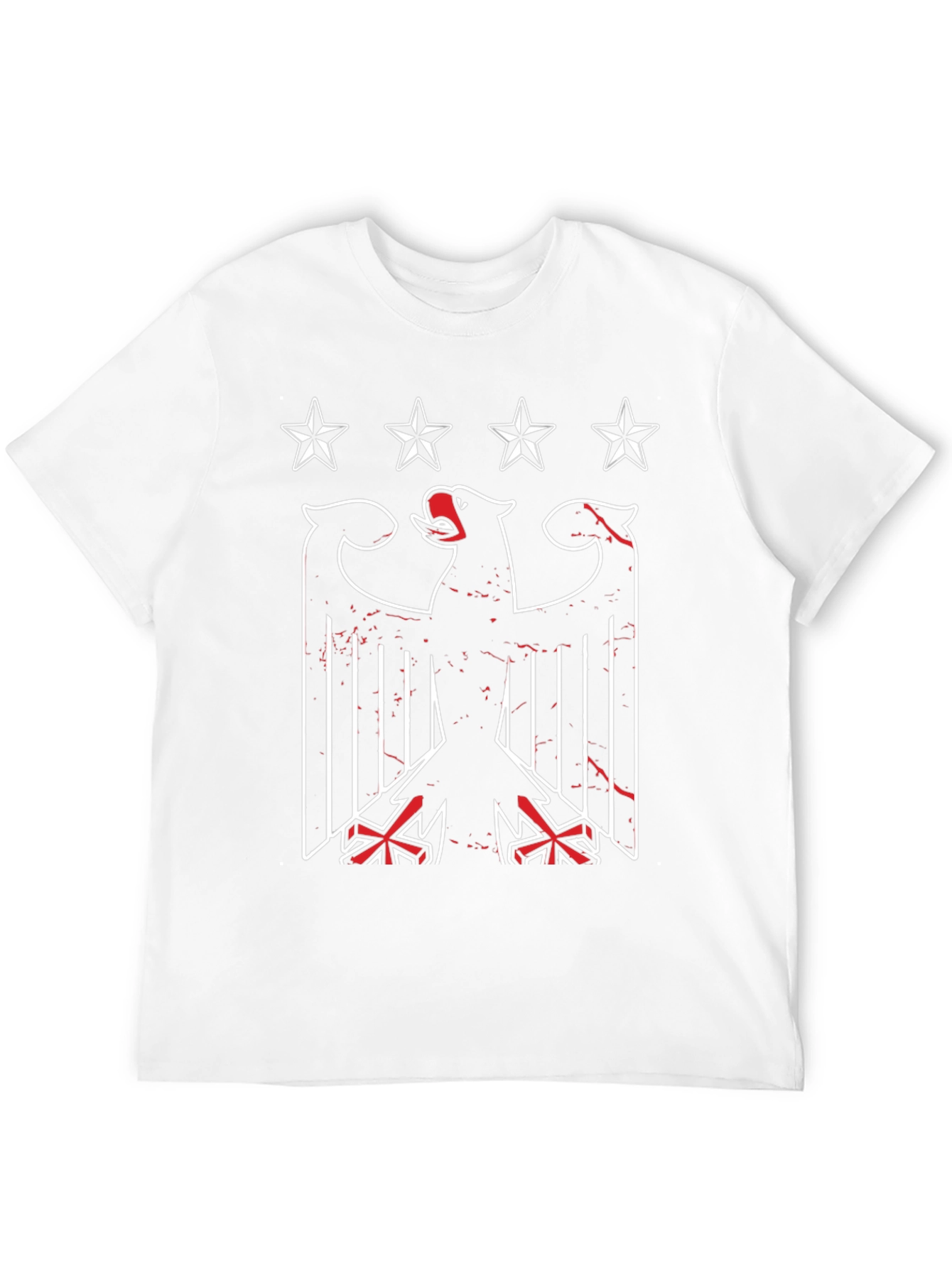 Graphic Eagle T-Shirt: Patriotic Black Tee