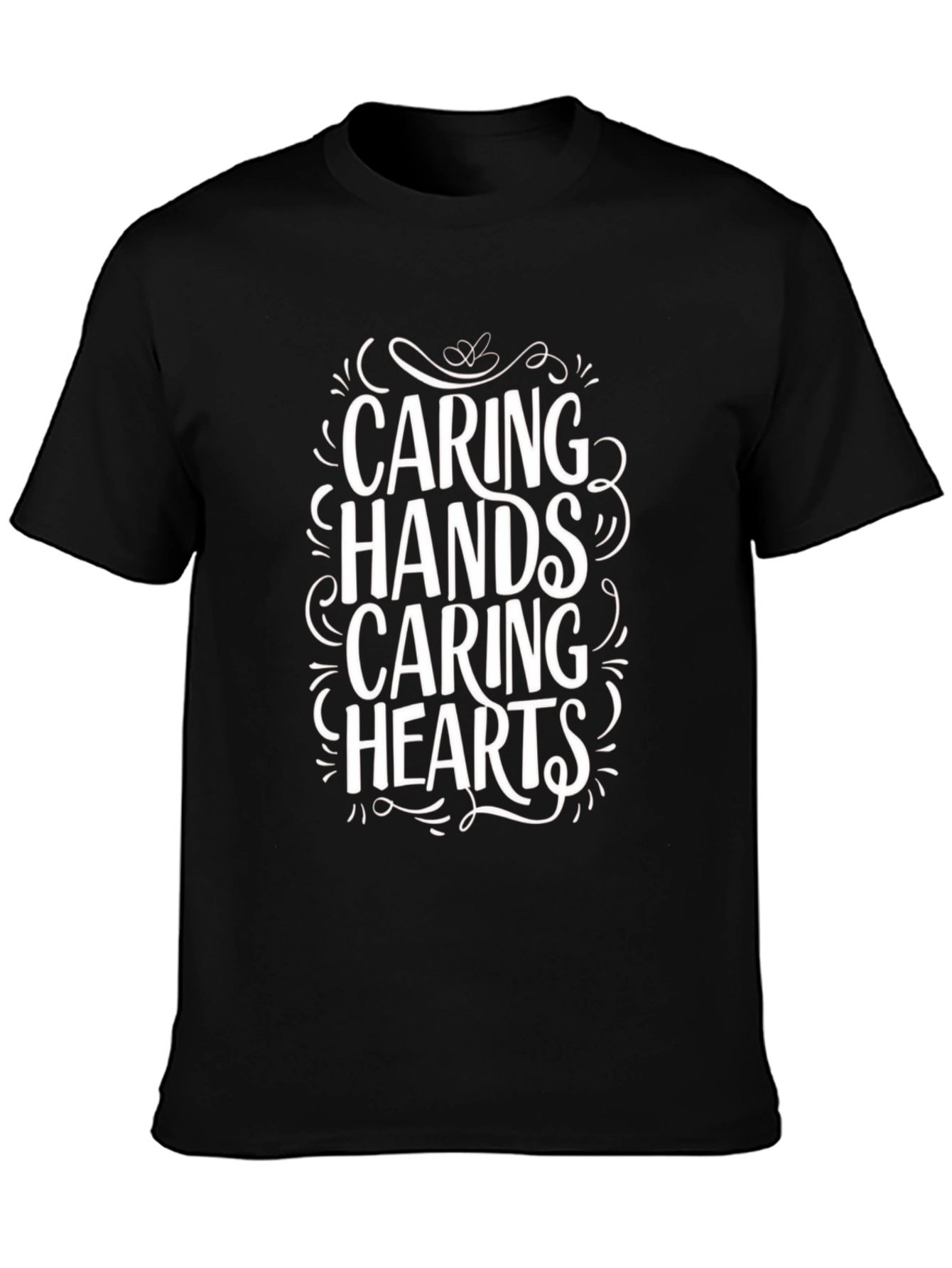 Caring Hands Caring Hearts Graphic Tee