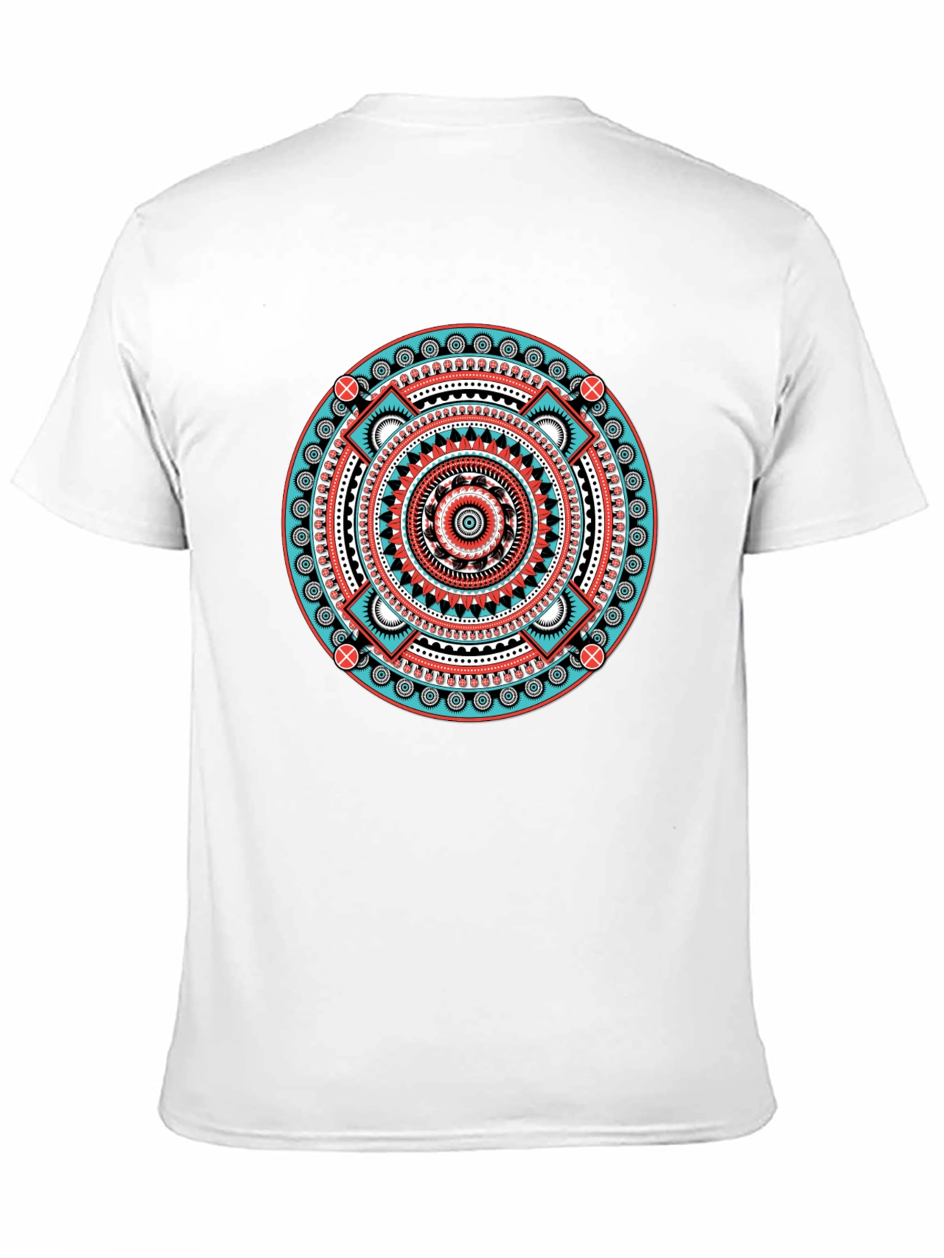 Aztec Mandala Graphic Tee - Black