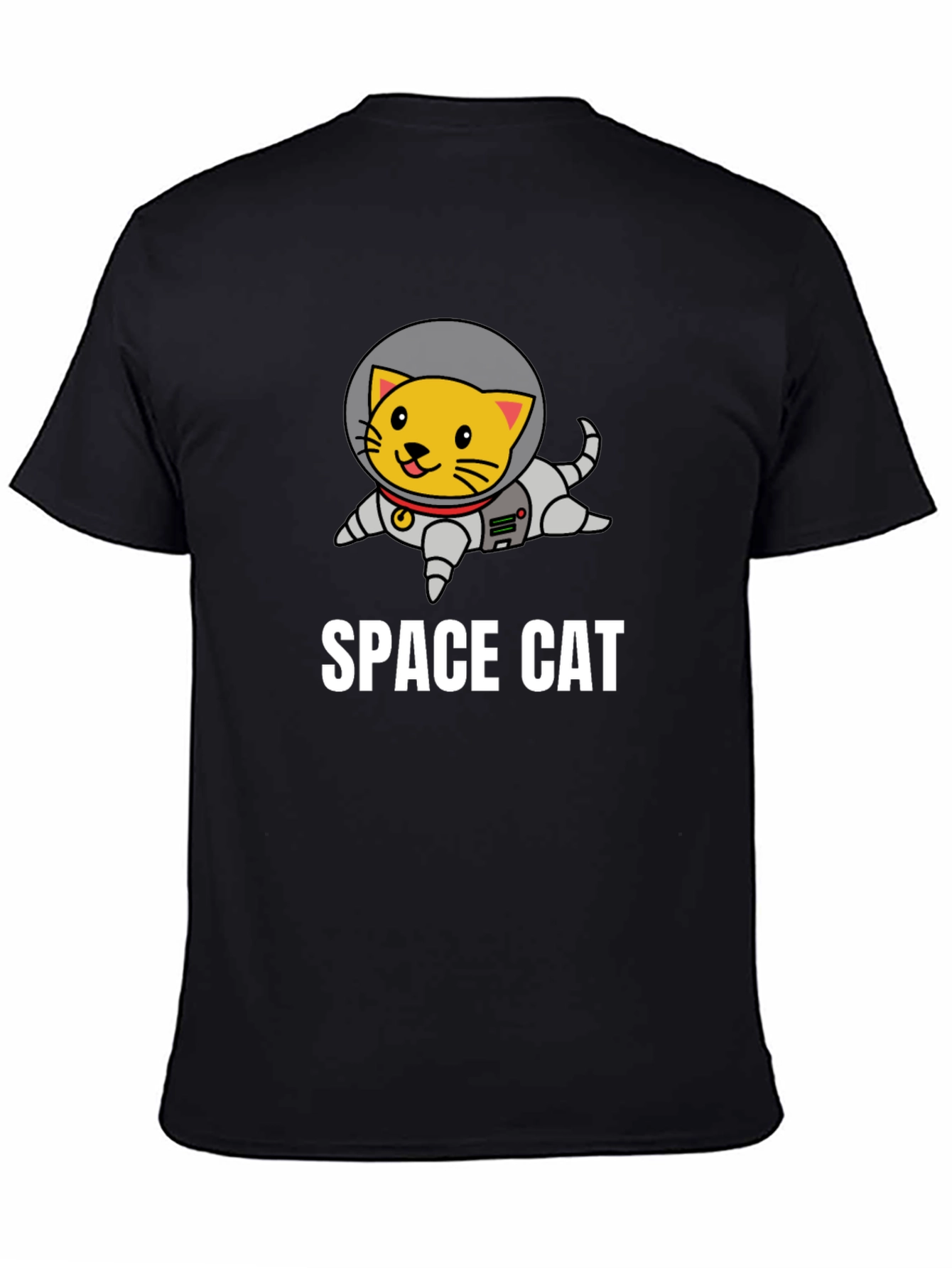 Space Cat Graphic T-Shirt - Astronaut Kitten Tee