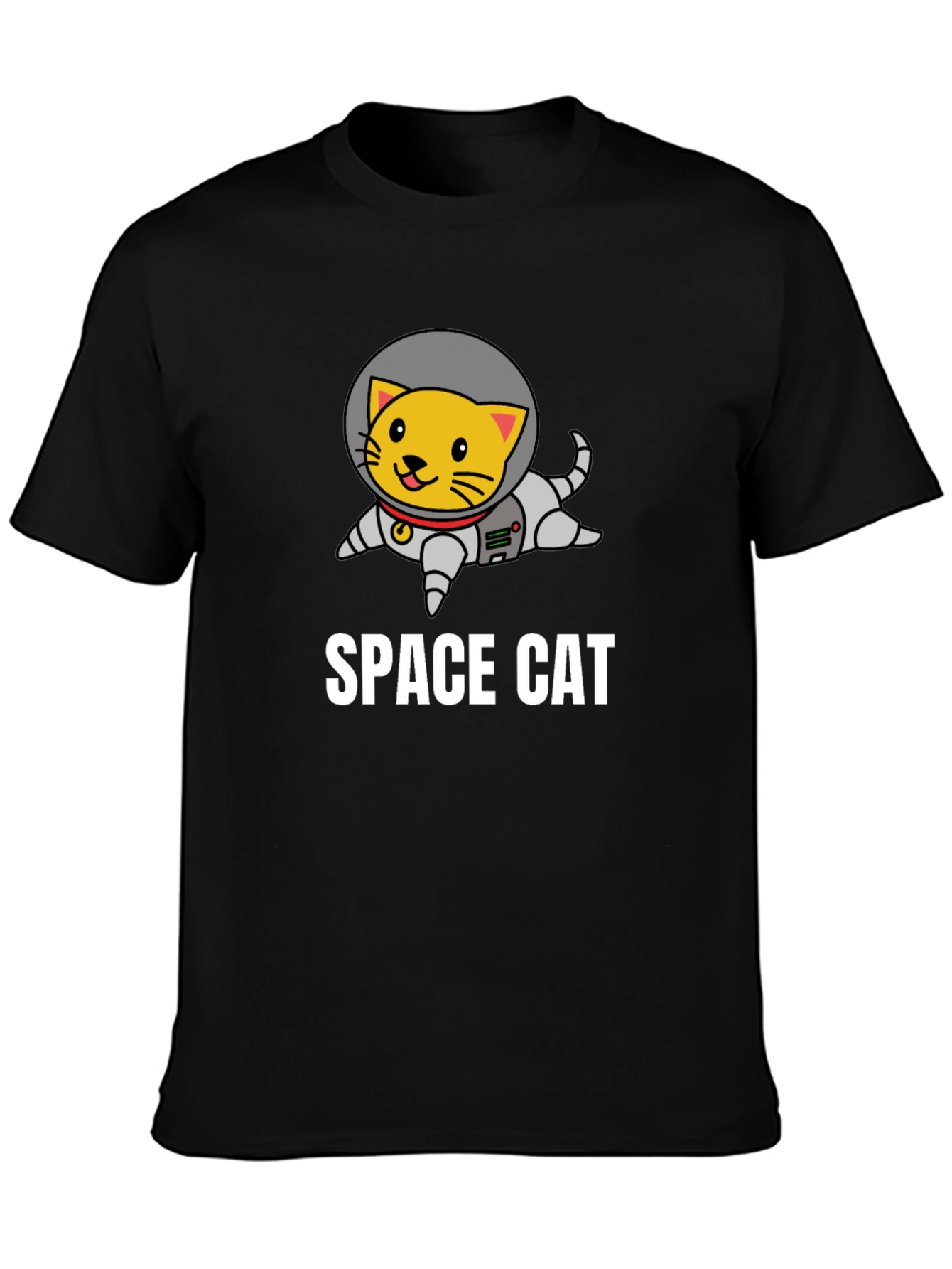 Space Cat Graphic T-Shirt - Astronaut Kitten Tee