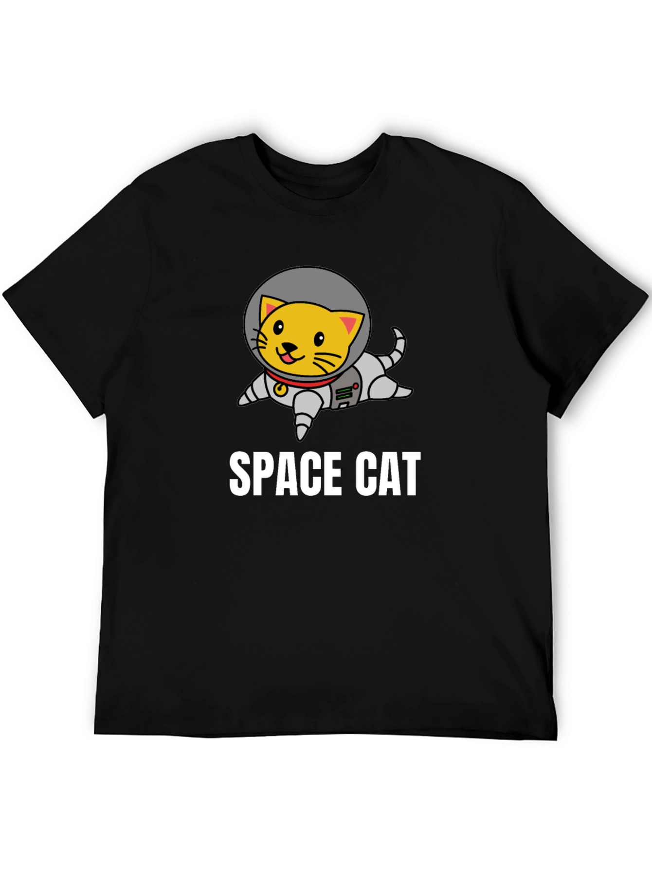 Space Cat Graphic T-Shirt - Astronaut Kitten Tee