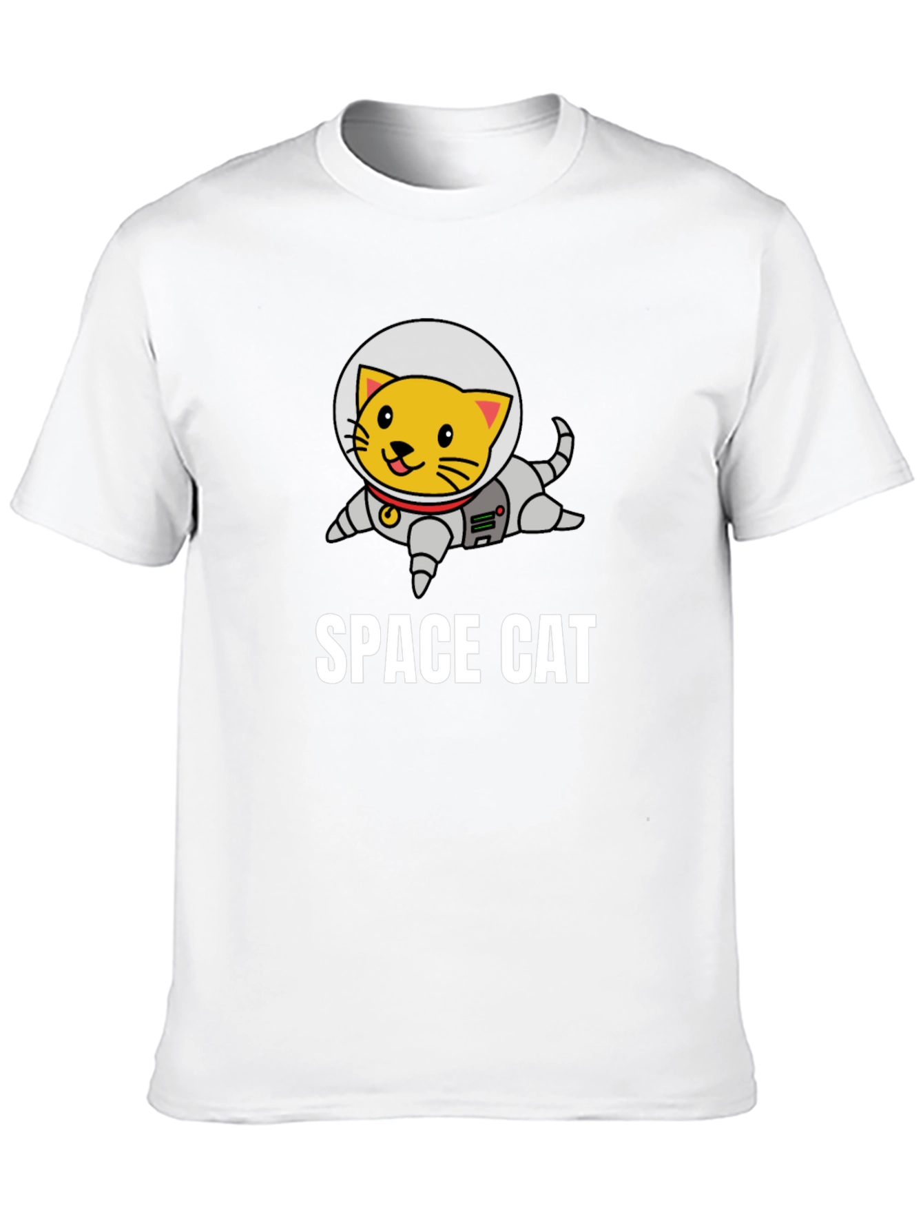 Space Cat Graphic T-Shirt - Astronaut Kitten Tee