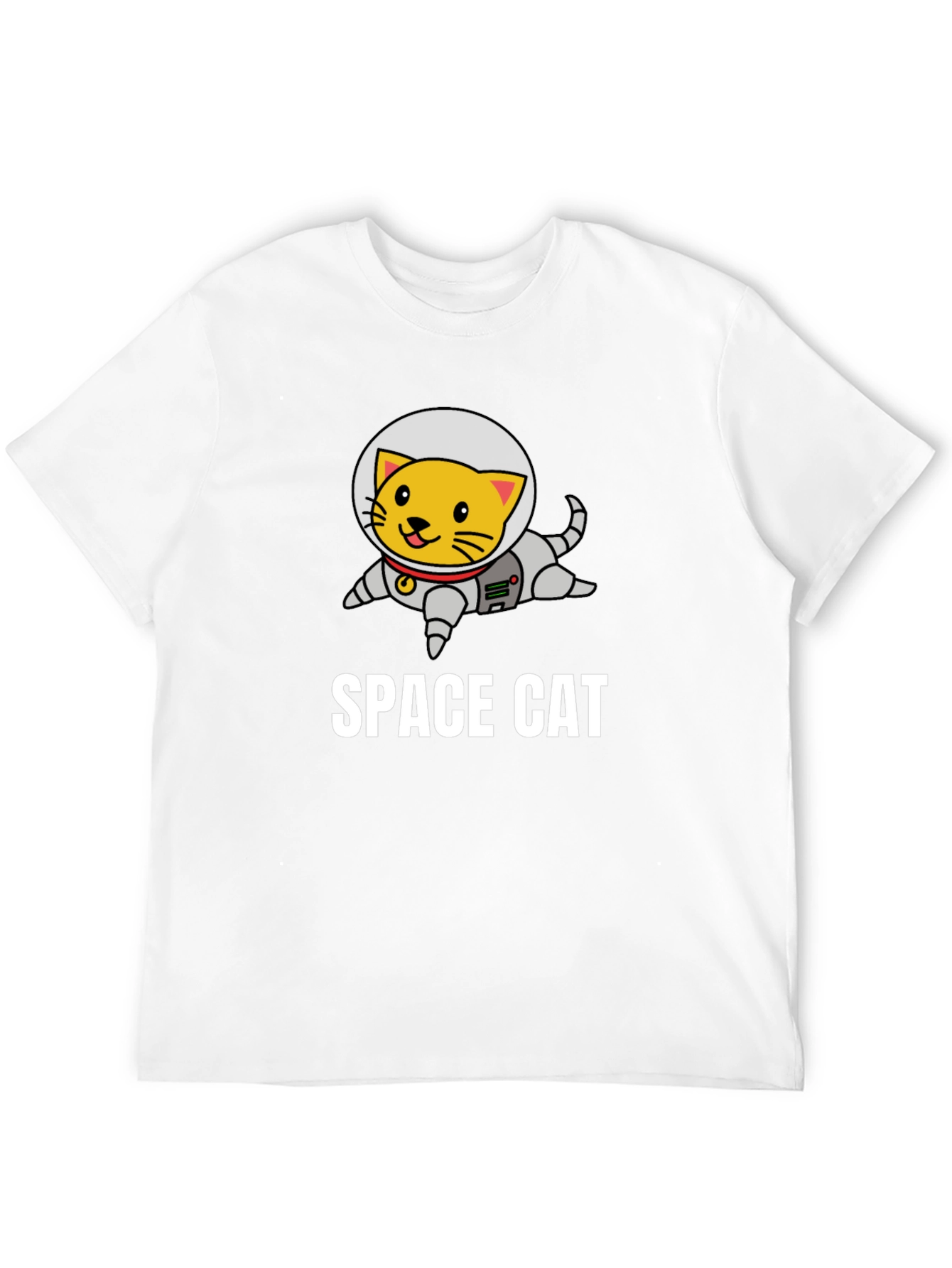 Space Cat Graphic T-Shirt - Astronaut Kitten Tee