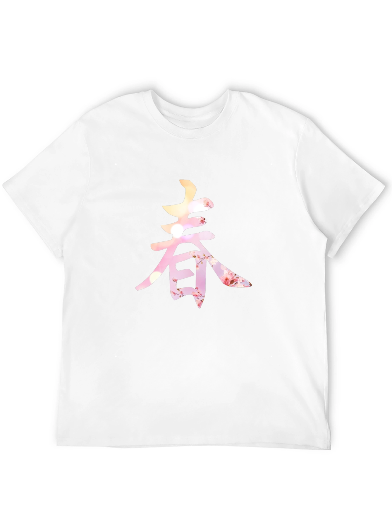 Spring Blossom Kanji Graphic Tee - Unique Design