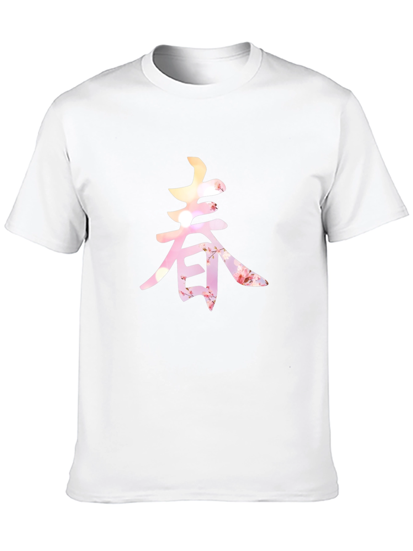 Spring Blossom Kanji Graphic Tee - Unique Design