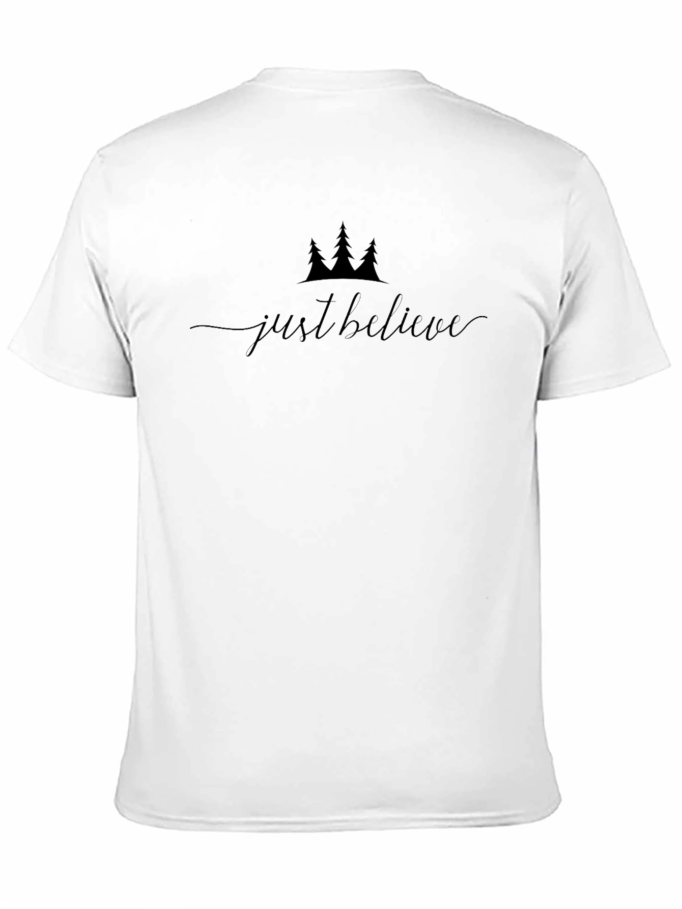 Just Believe Graphic Tee - Stylish Black Shirt