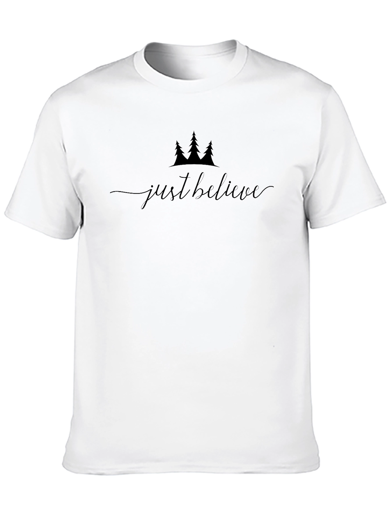 Just Believe Graphic Tee - Stylish Black Shirt