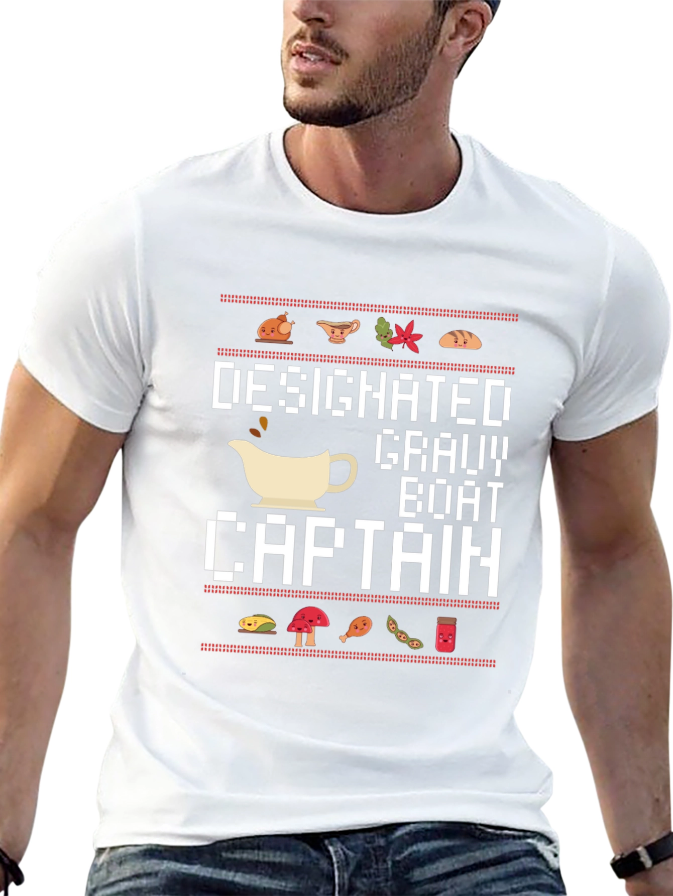 Designated Gravy Boat Captain Black T-Shirt