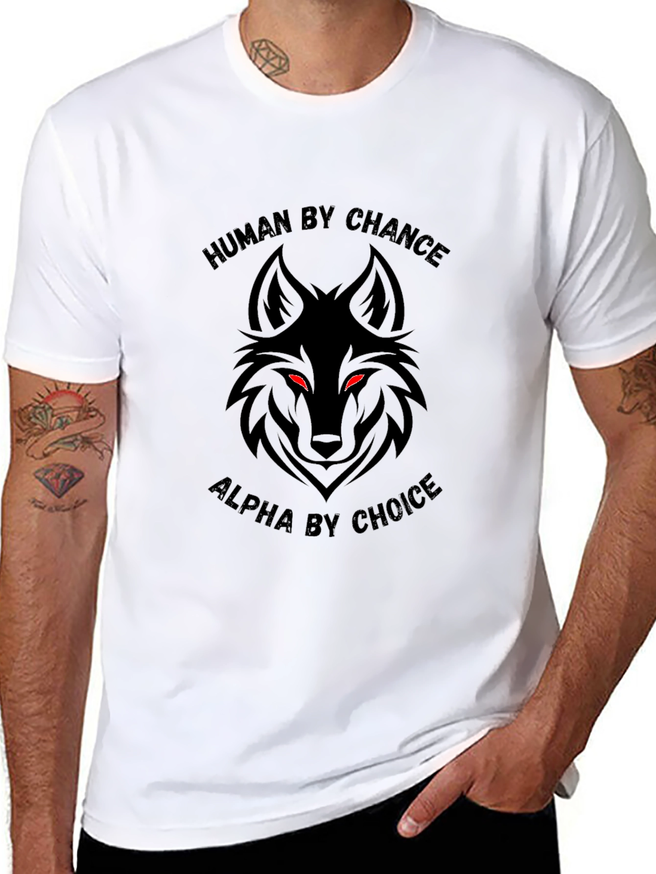 Human By Chance Alpha By Choice Graphic Tee