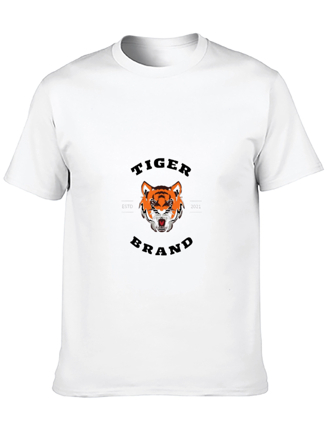 Tiger Brand Black Graphic T-Shirt