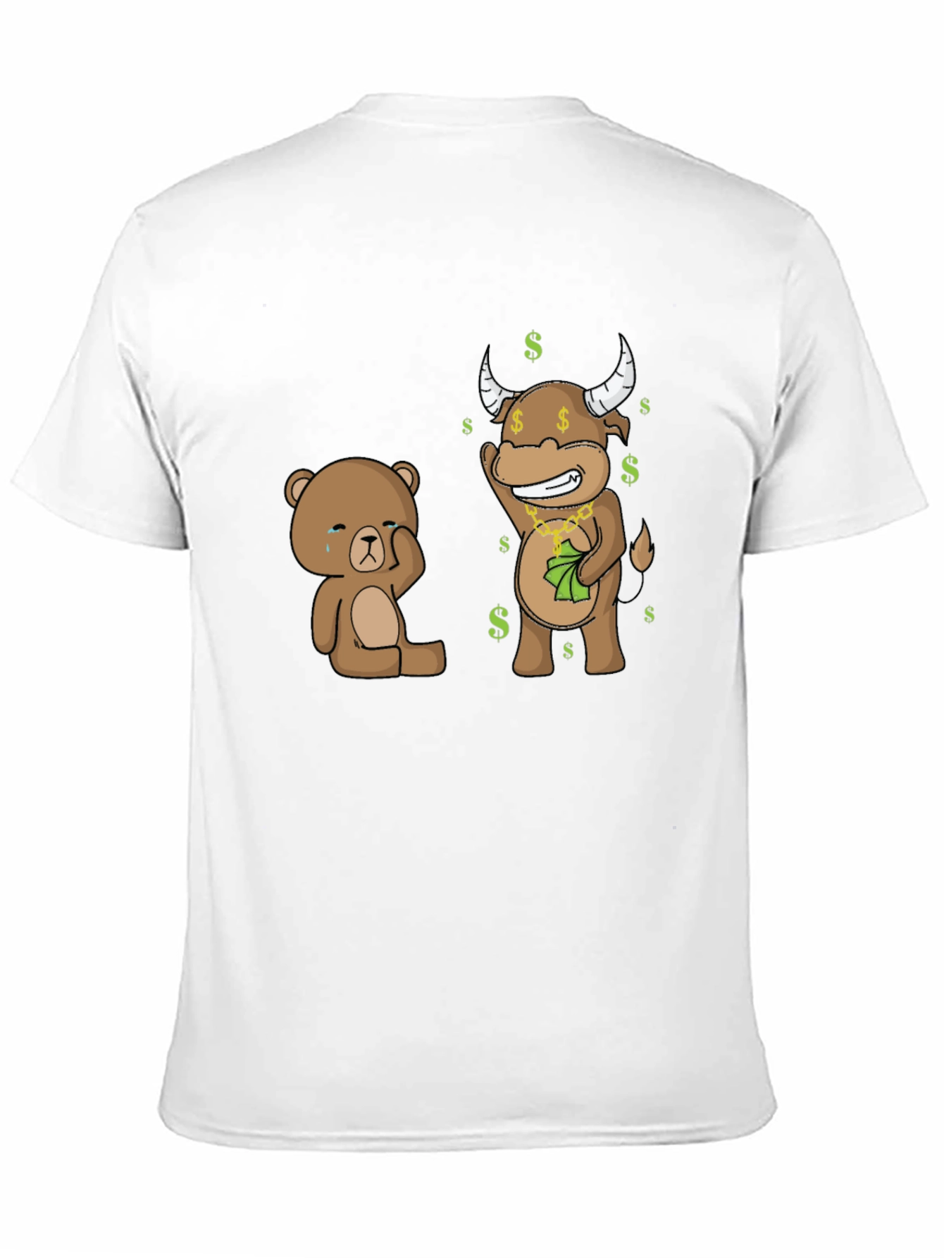 Bull and Bear Graphic T-Shirt