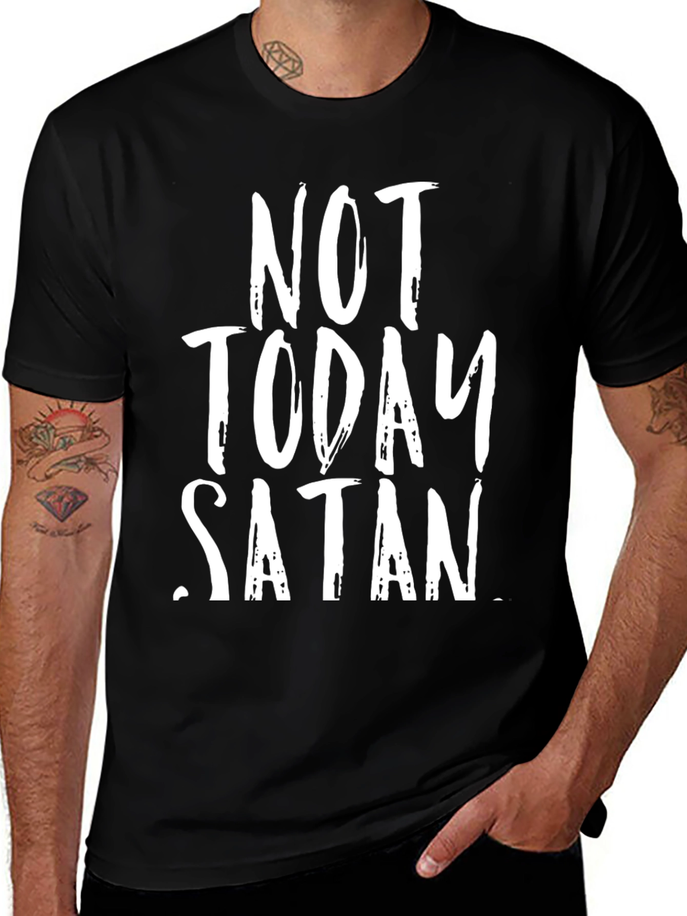 Not Today Satan Graphic T-Shirt