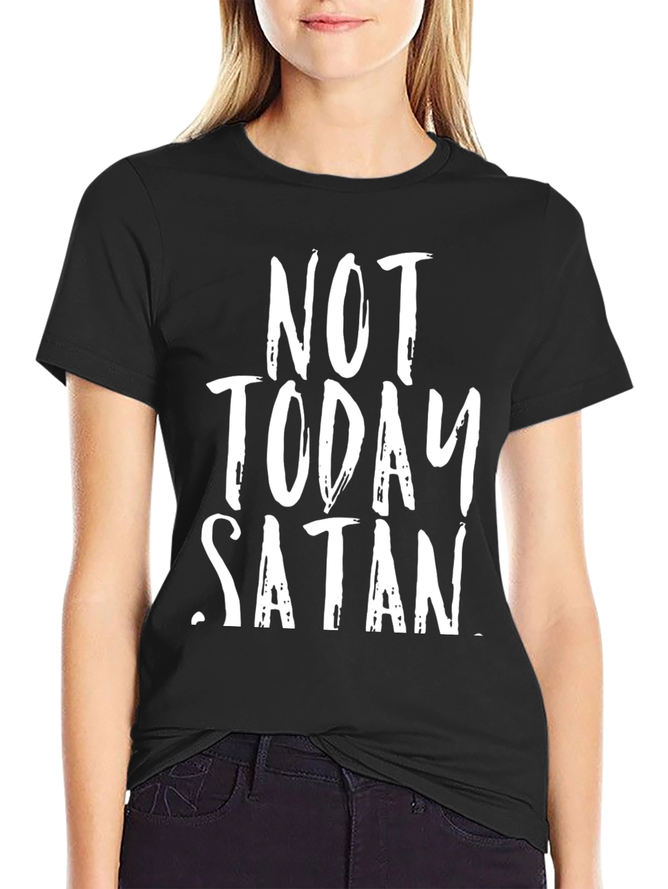 Not Today Satan Graphic T-Shirt