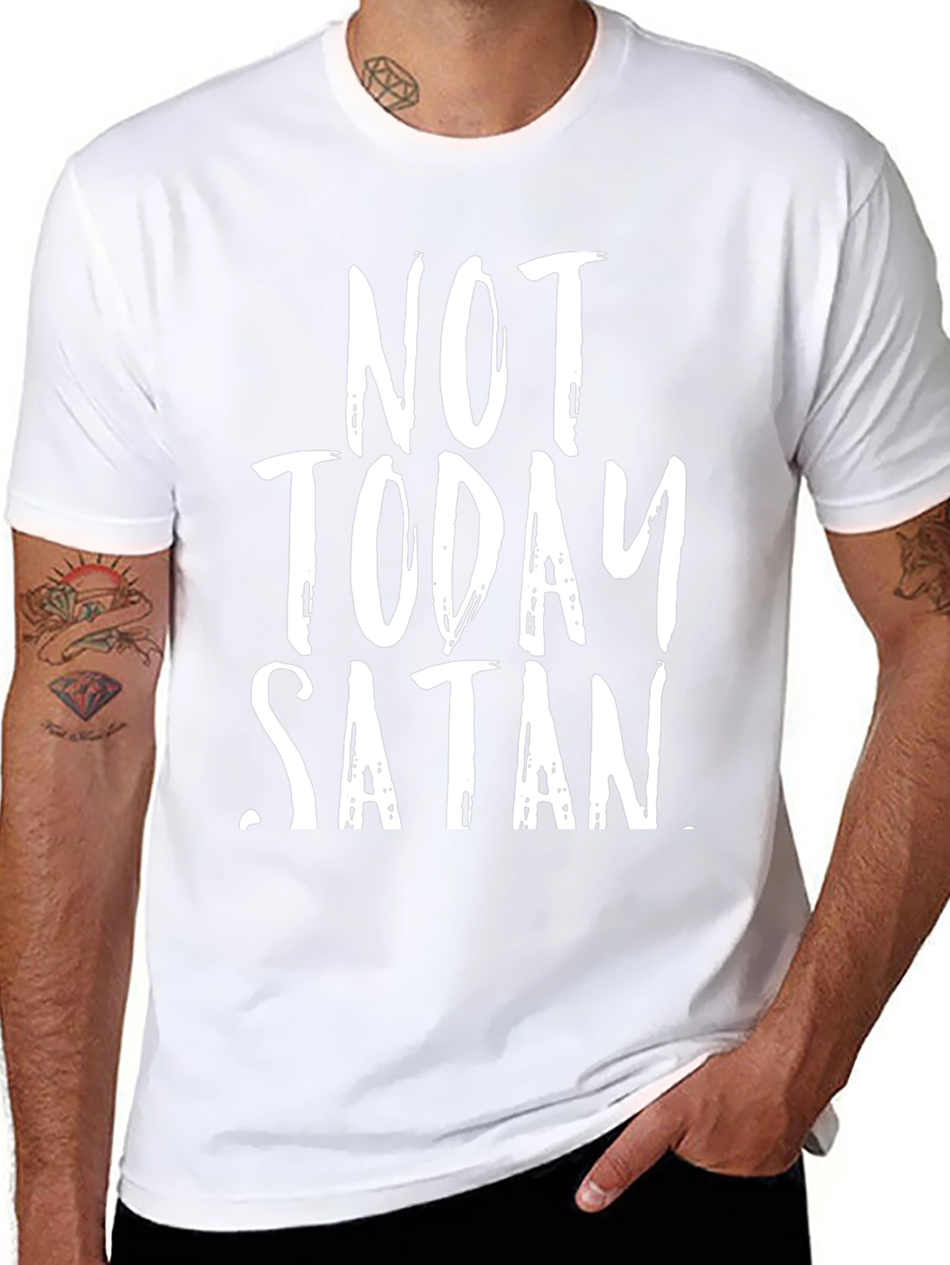 Not Today Satan Graphic T-Shirt
