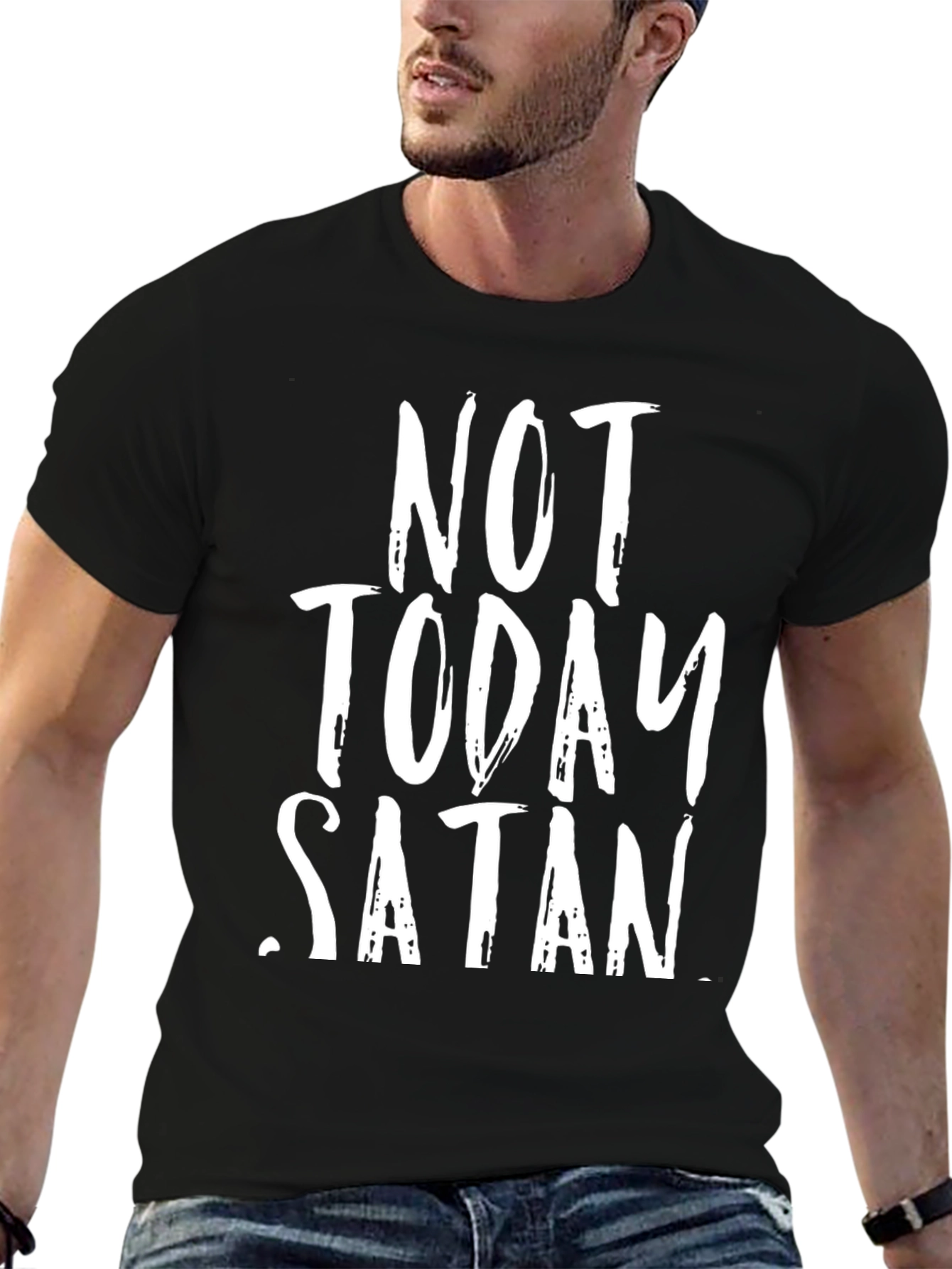 Not Today Satan Graphic T-Shirt